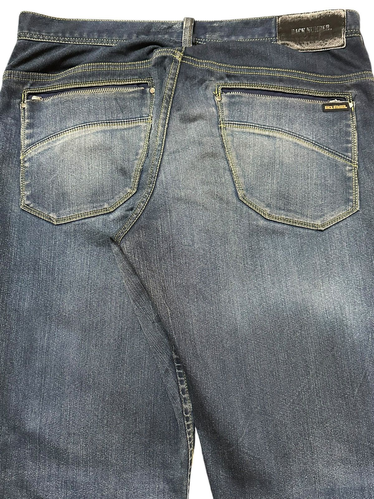 Japanese Brand Vintage Japanese Brand Blue Faded Wash Distress Style Jeans Size US 32 / EU 48 - 6 Thumbnail