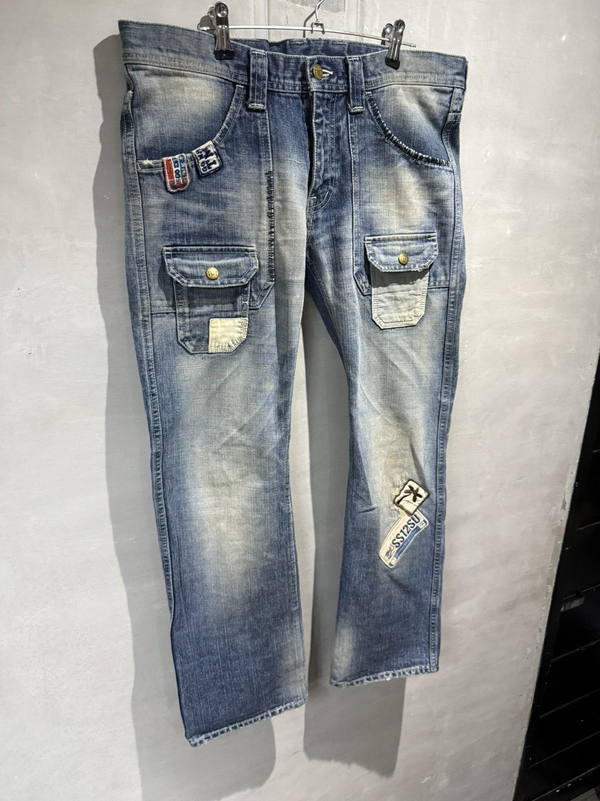 Japanese Brand Japanese fashion TMT japan Bush Denim PatchWork Jeans Size US 32 / EU 48 - 12 Thumbnail