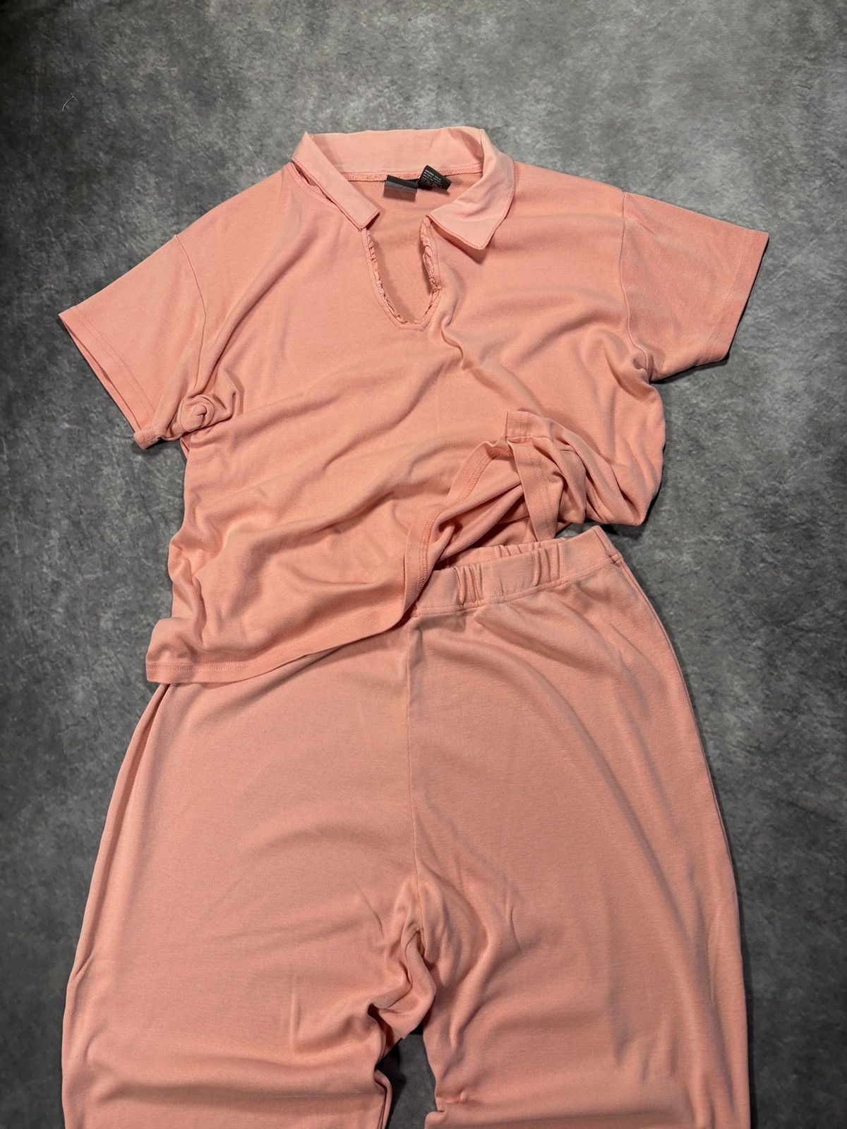 Bill Blass Vintage Pyjama Set Two Piece Beachwear Lounge 90s Cotton Size 30" / US 8 / IT 44 - 3 Thumbnail