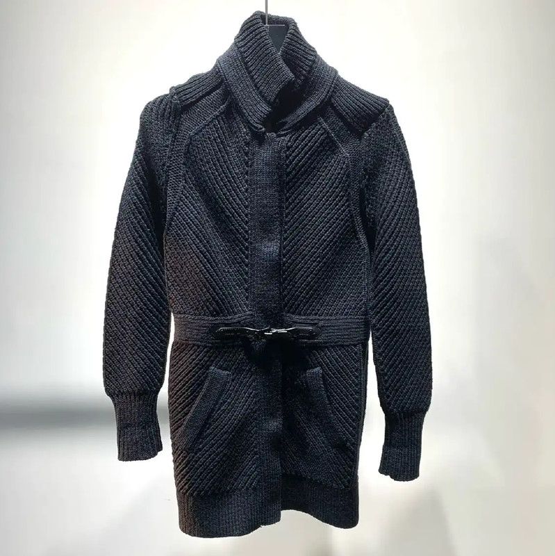 Burberry Burberry Gray Wool Women’s Cardigan Size S / US 4 / IT 40 - 1 Thumbnail