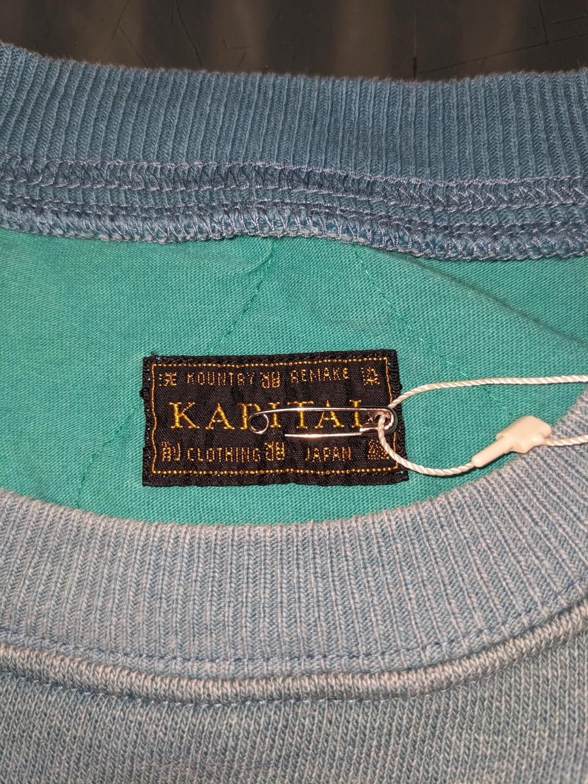 Kapital Kapital Fleecy Knit Bivouac Big Sweatshirt Blue Size 3 Size US L / EU 52-54 / 3 - 7 Thumbnail