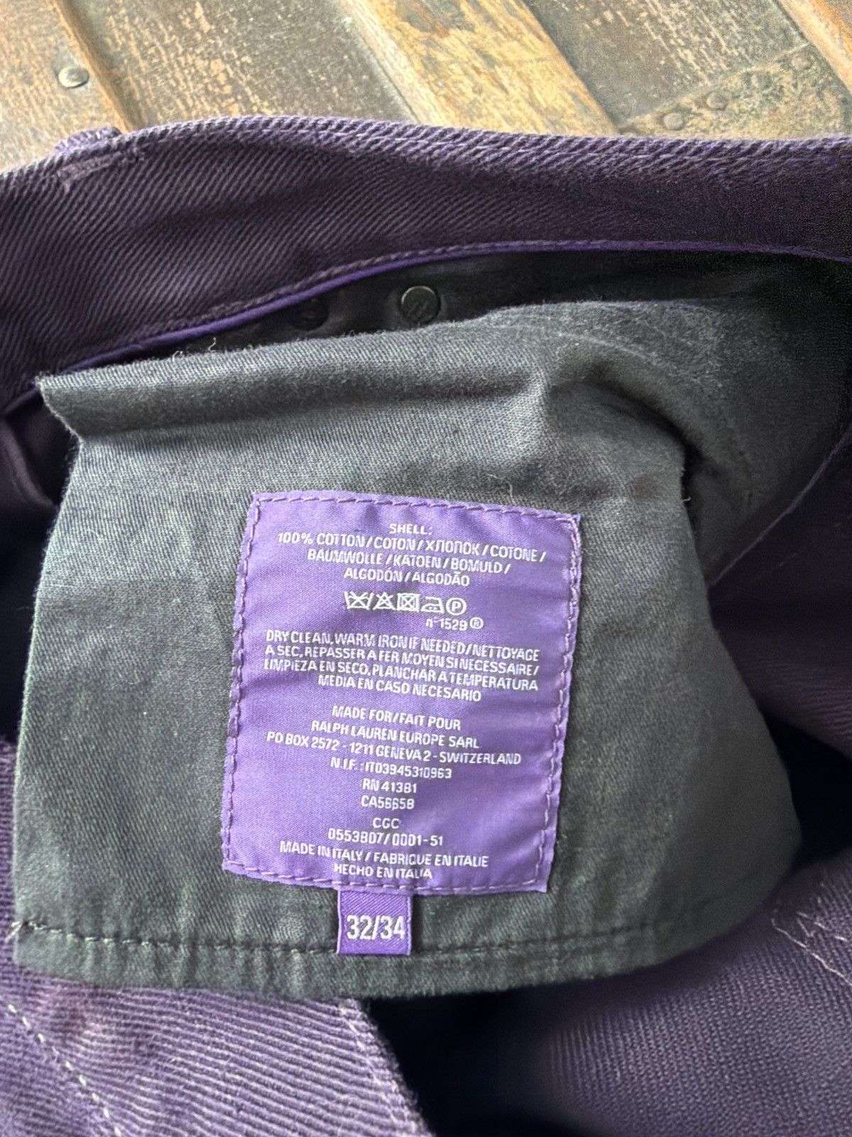 Ralph Lauren Purple Label Ralph Lauren Purple Label Purple Denim Jeans Size US 32 / EU 48 - 4 Thumbnail