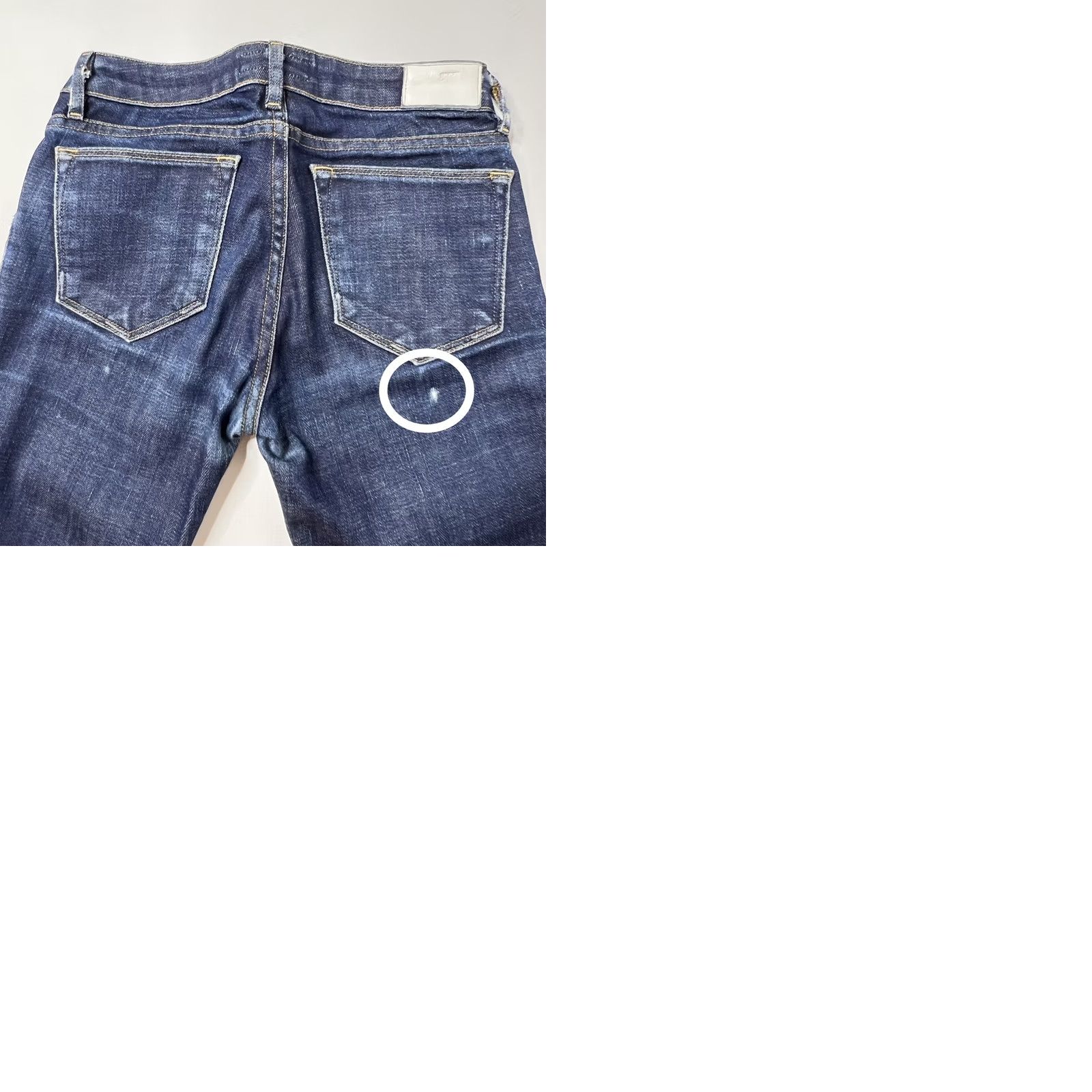 Denime Ron Herman Denim Jeans Size 25 Stretch Skinny RHW-01 29” Inseam Mens Women Adults Skinny Denim pants Blue 5-Pocket Distressed Vintage: No Size 42" / US 20 - 9 Thumbnail
