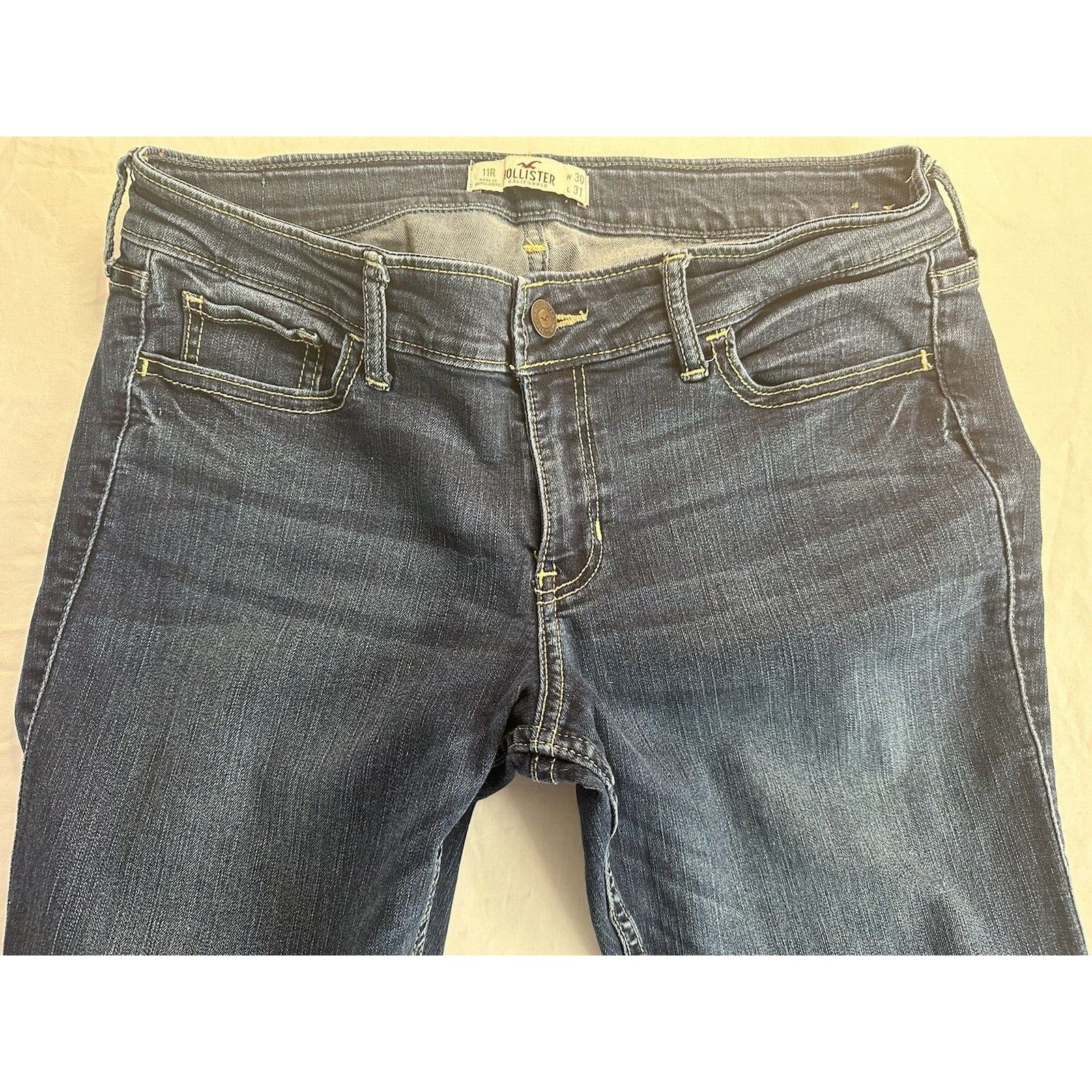 Hollister Hollister California Jeans Blue 11R, 30x31 Dark Wash Denim Size 32" / US 10 / IT 46 - 7 Thumbnail