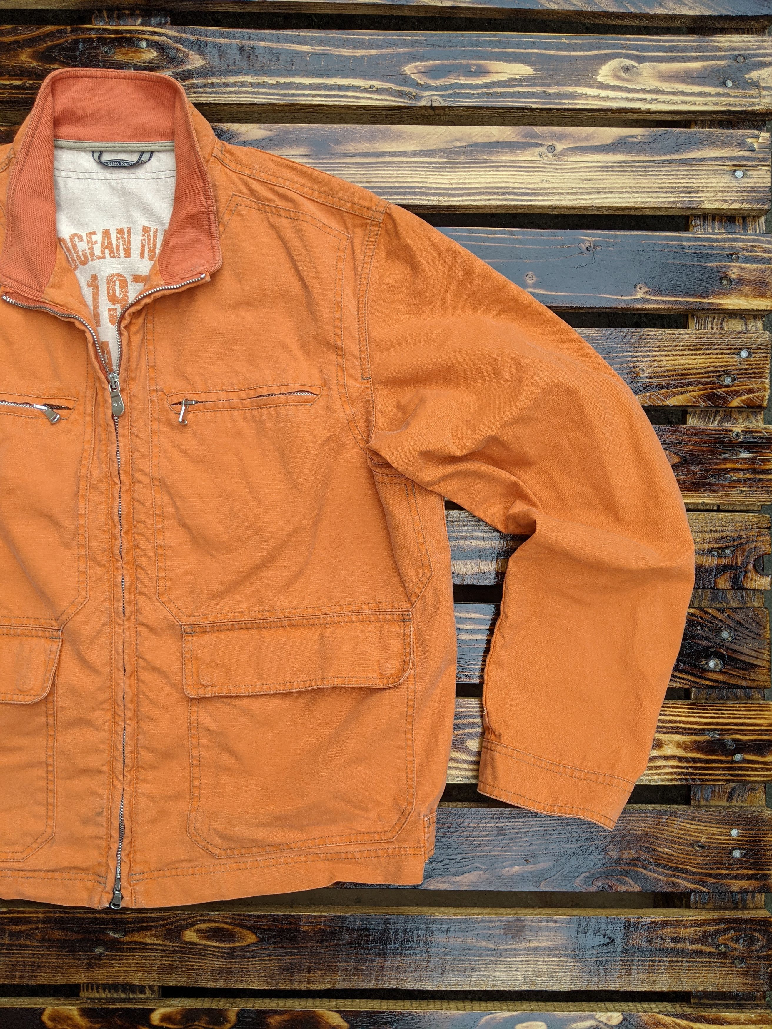 Canvas Vintage MARINA YACHTING Orange Canvas Cotton Jacket Size L Size US L / EU 52-54 / 3 - 3 Thumbnail