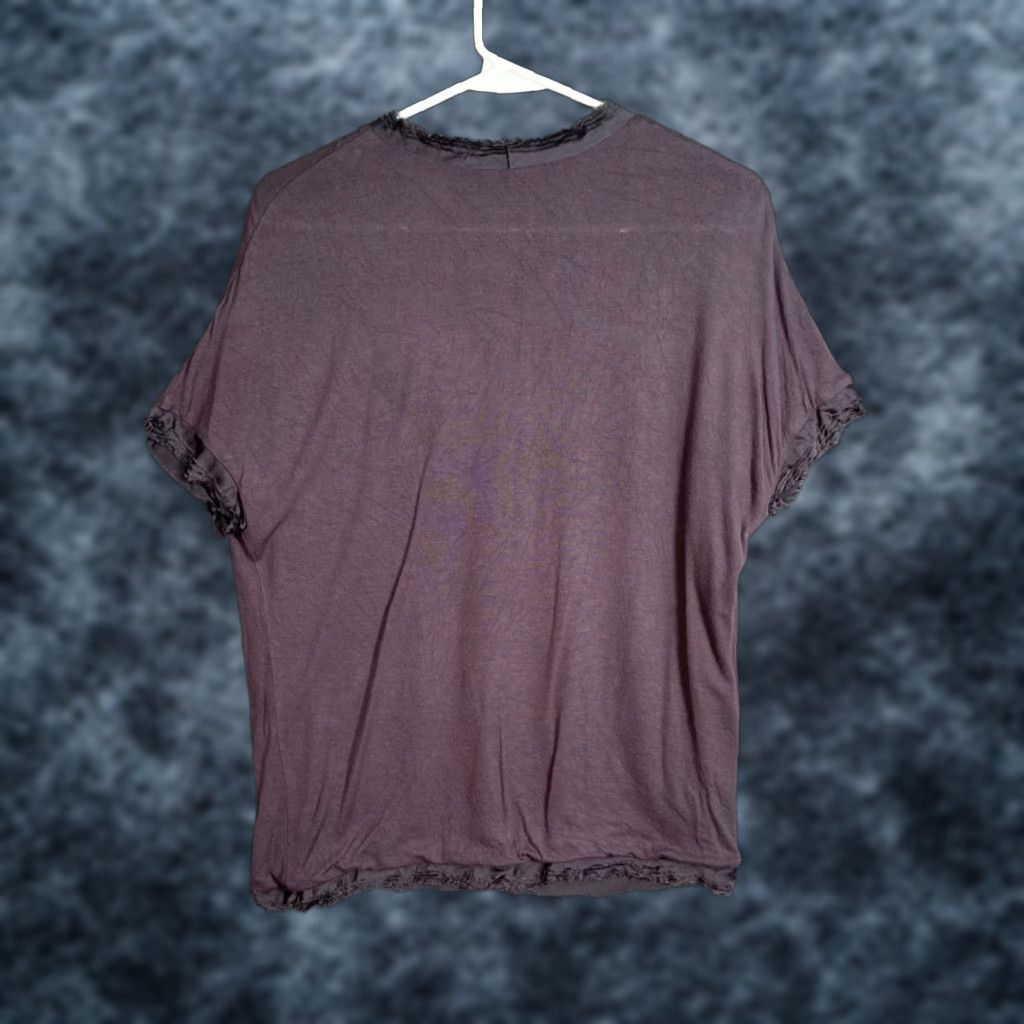 Lanvin VINTAGE Lanvin Paris XS Gray Distressed Short Sleeve T-Shirt Mens Size US XS / EU 42 / 0 - 1 Thumbnail
