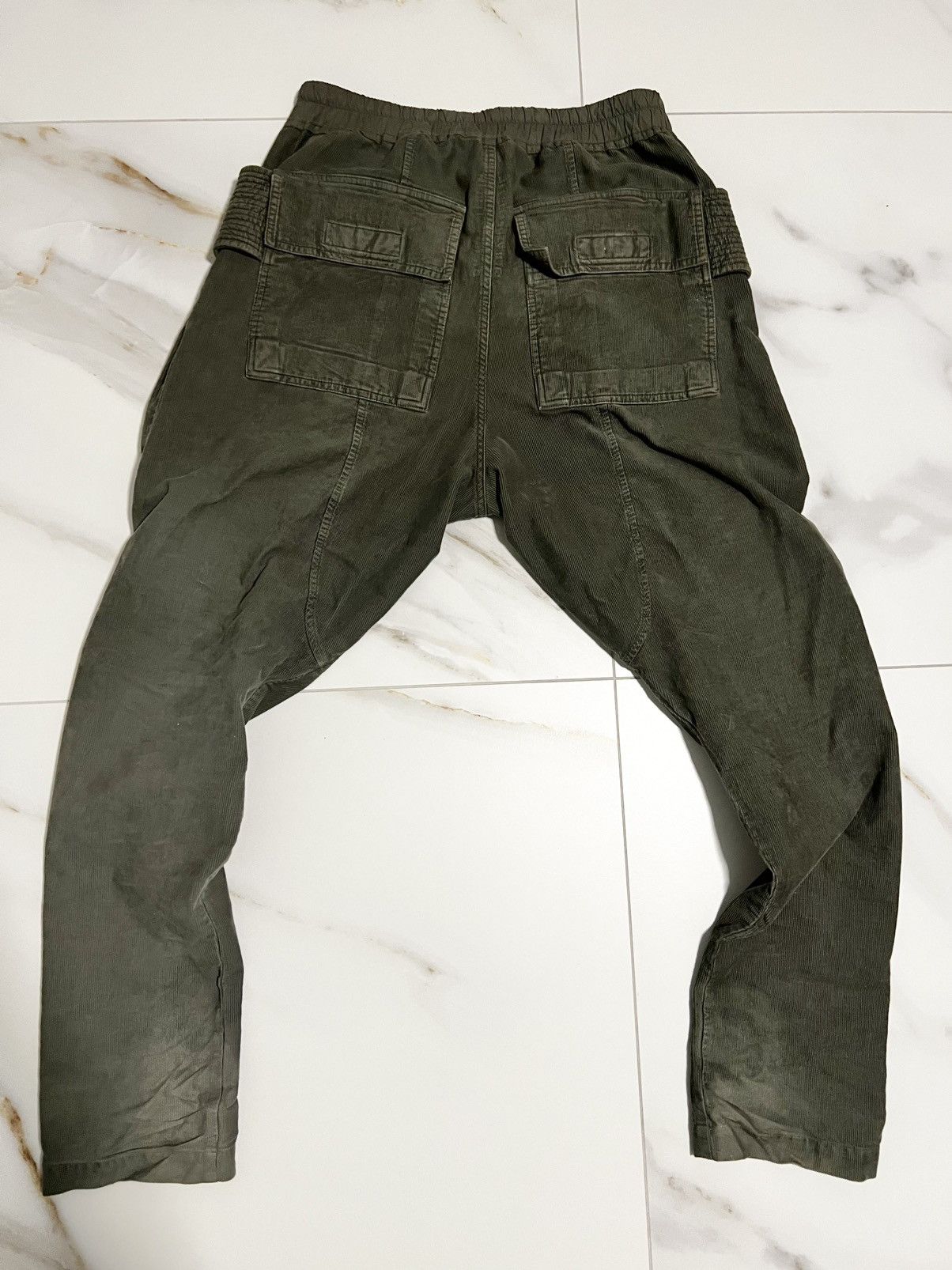 Rick Owens Drkshdw Rick Owens DRKSHDW Creatch Cargo Drawstring in Hustler Blue Size US 34 / EU 50 - 3 Thumbnail