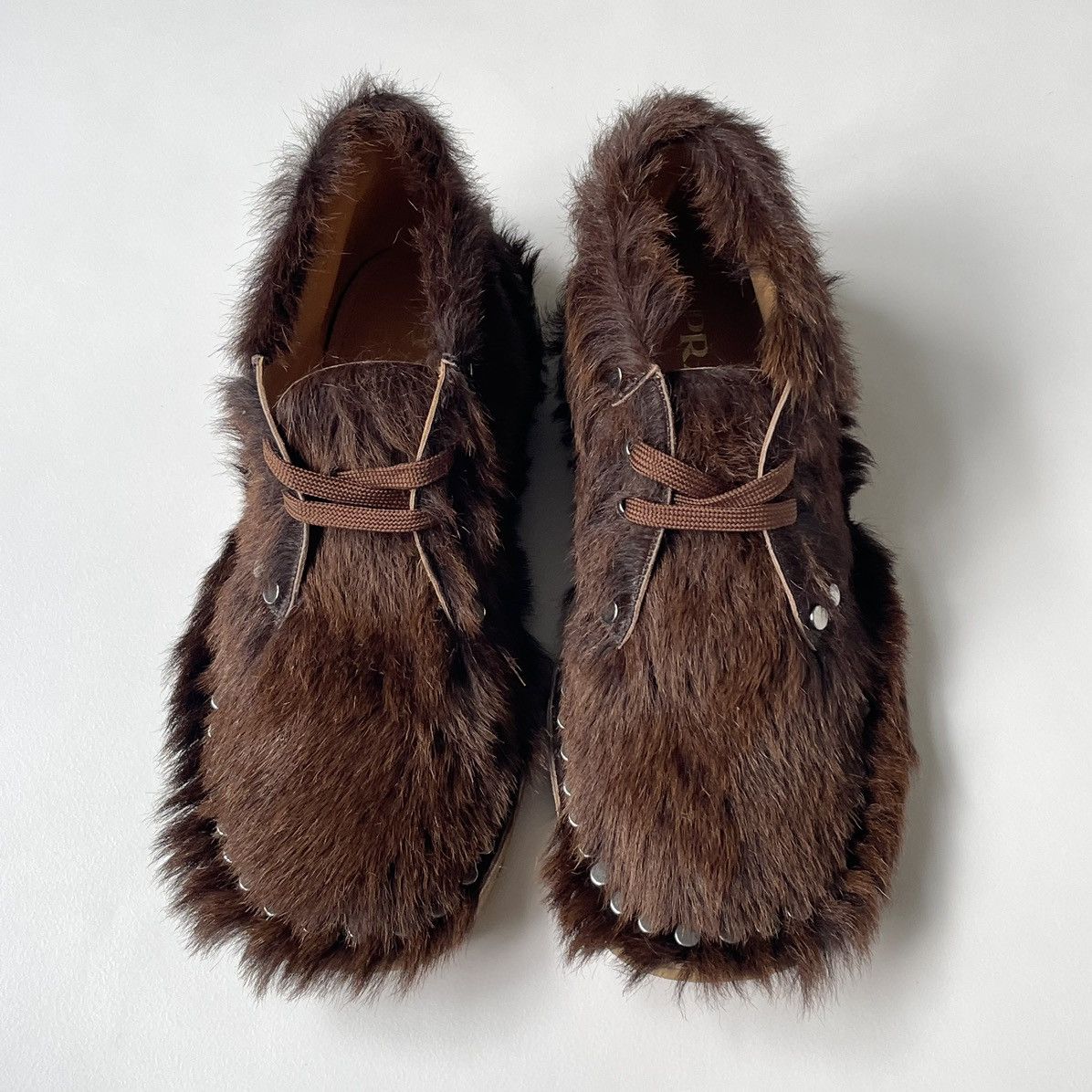 Prada A/W 17 ‘Studded Fur’ Chukka Boots Size US 11 / EU 44 - 6 Thumbnail
