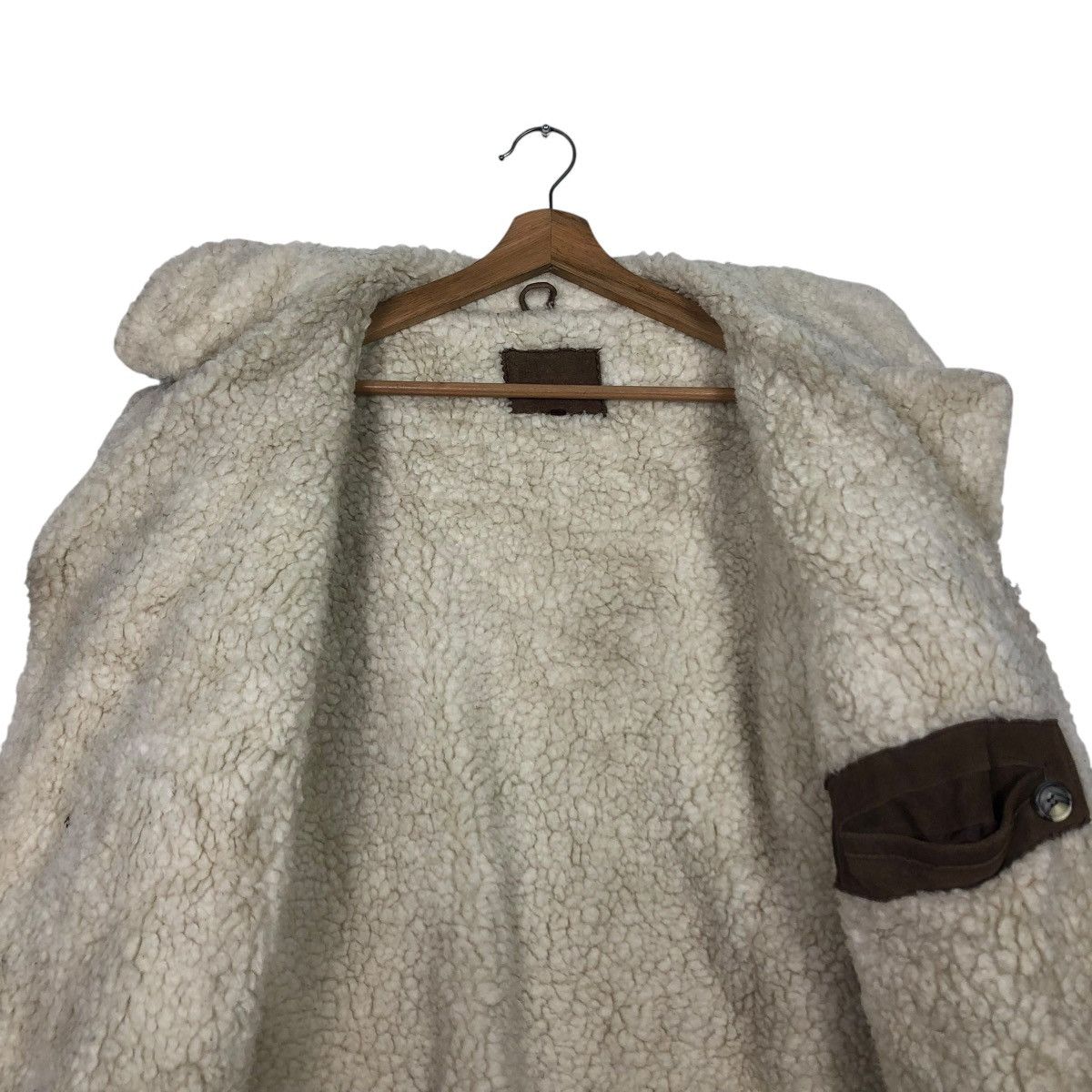 Japanese Brand VINTAGE BIKER LEATHER JACKET SHEARLING UNBRAND ISSEY MIYAKE Size US M / EU 48-50 / 2 - 16 Thumbnail