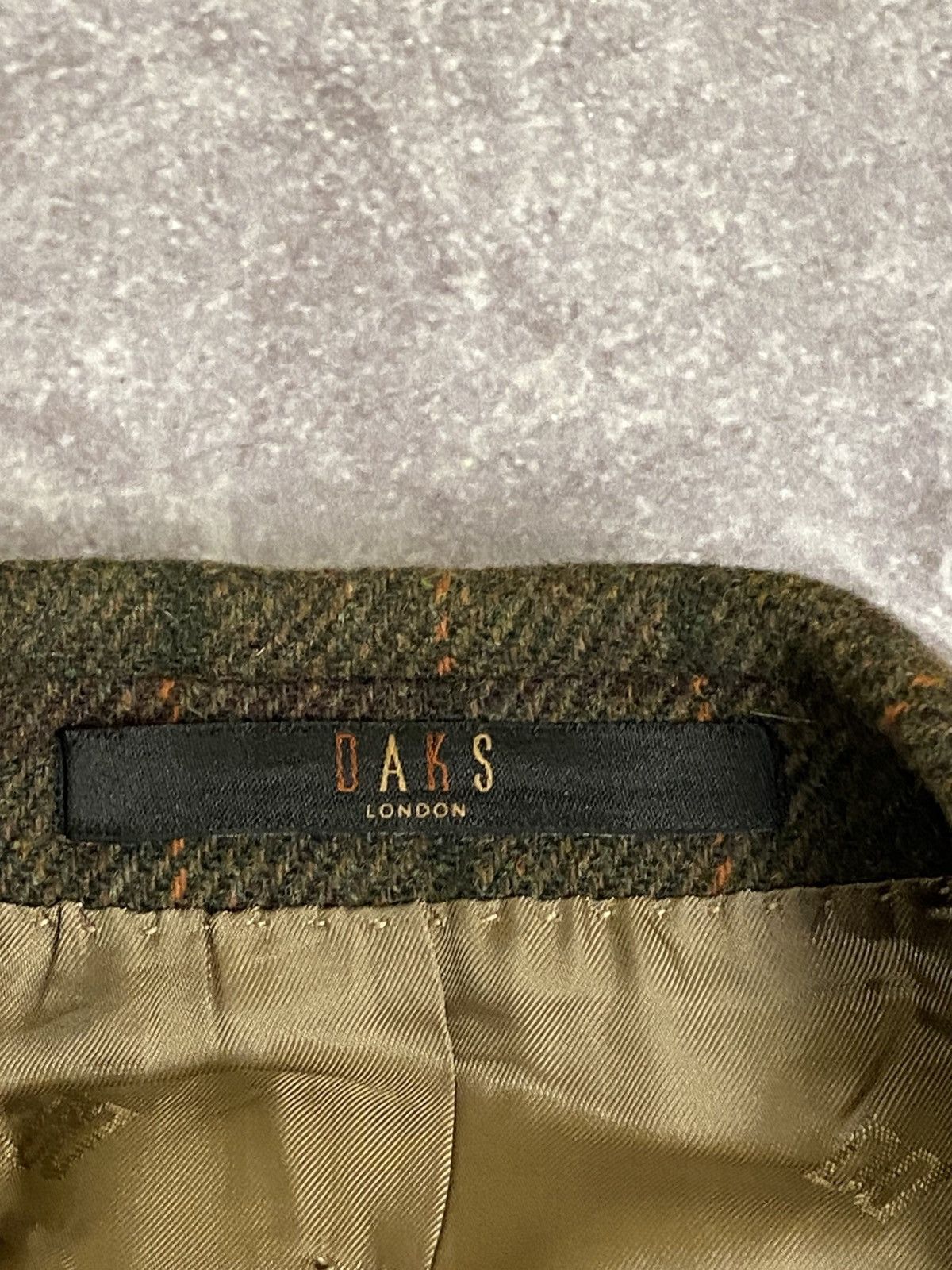 DAKS Daks London Vintage Checkered Wool Blazer Luxury British 54 Size 44R - 6 Thumbnail