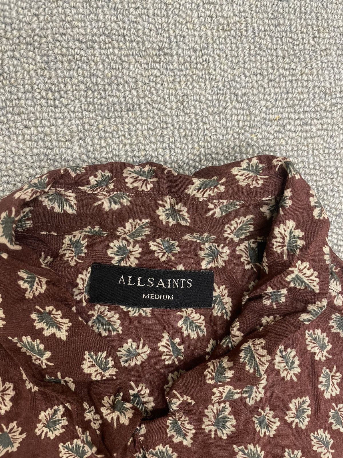 Allsaints AllSaints Floral Print Long Sleeve Shirt Size US M / EU 48-50 / 2 - 2 Thumbnail