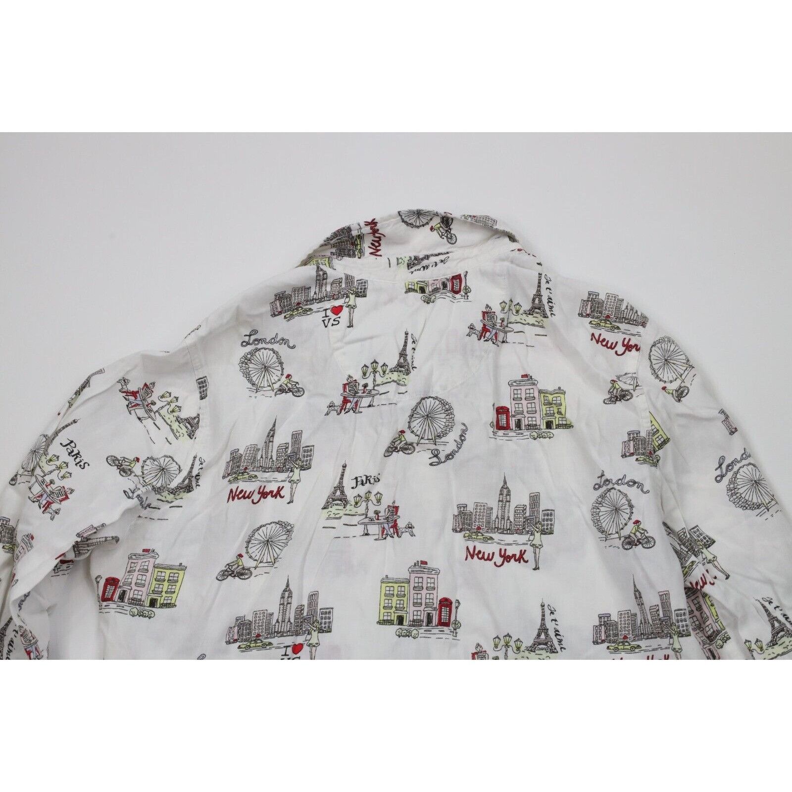 Victoria's Secret × Vintage Vintage Victorias Secret 2 Piece New York London Pajamas Size M / US 6-8 / IT 42-44 - 7 Thumbnail