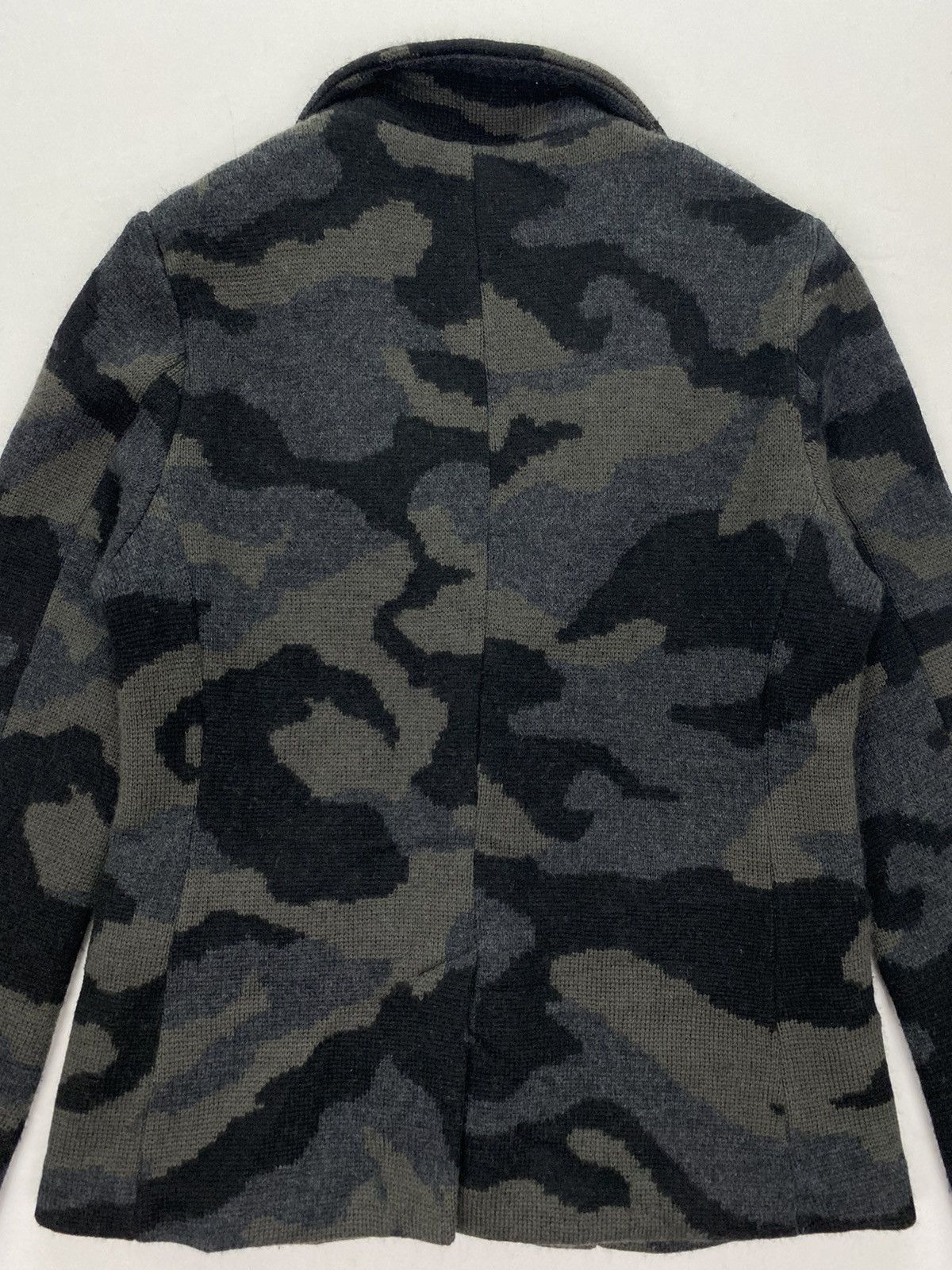 Japanese Brand 03 by Knitt03 14AW Camo Wool Jacket Size US XS / EU 42 / 0 - 4 Thumbnail