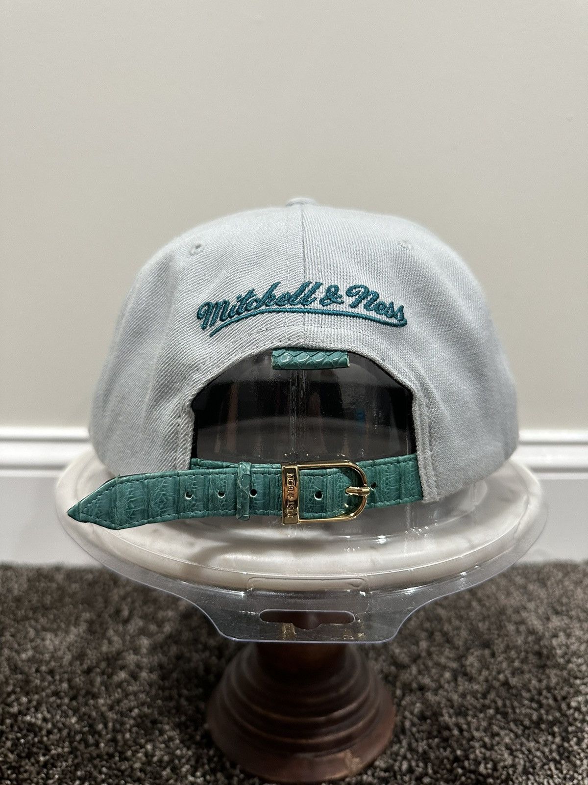 Just Don Just Don x Mitchell & Ness NHL San Hose Sharks Grey Hat Size ONE SIZE - 3 Thumbnail