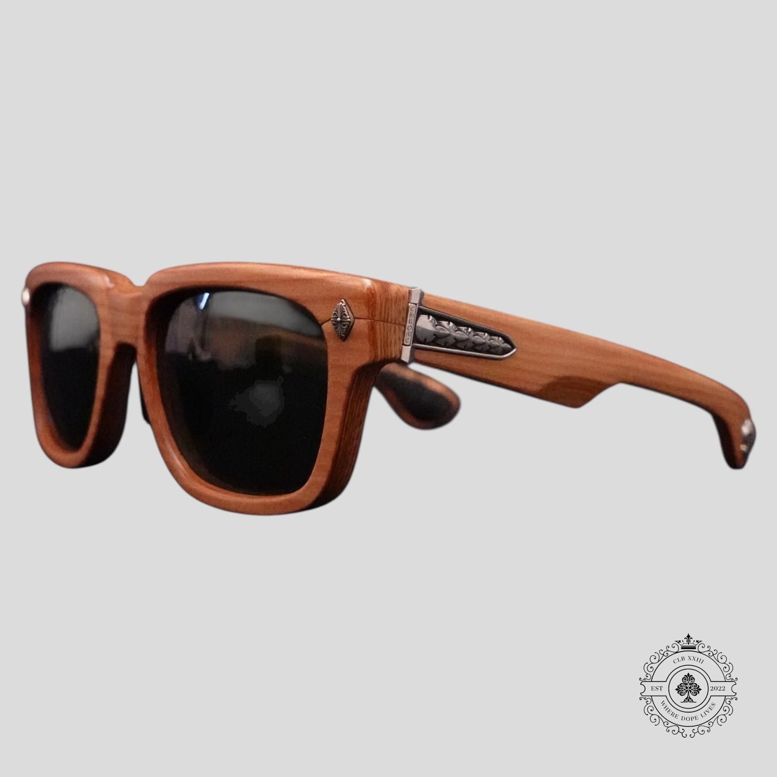 Chrome Hearts Chrome Hearts Lilith Glasses in Wood/Silver Size ONE SIZE - 1 Thumbnail