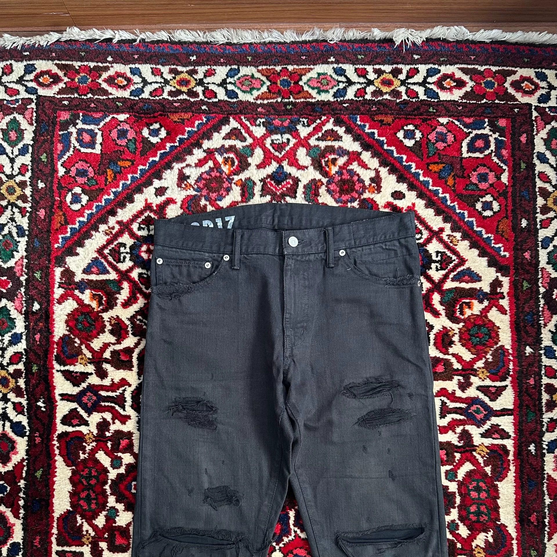 Visvim Visvim 20ss 12D17 W34L30 Black Destroyed Journeyman Dye Size US 34 / EU 50 - 3 Thumbnail