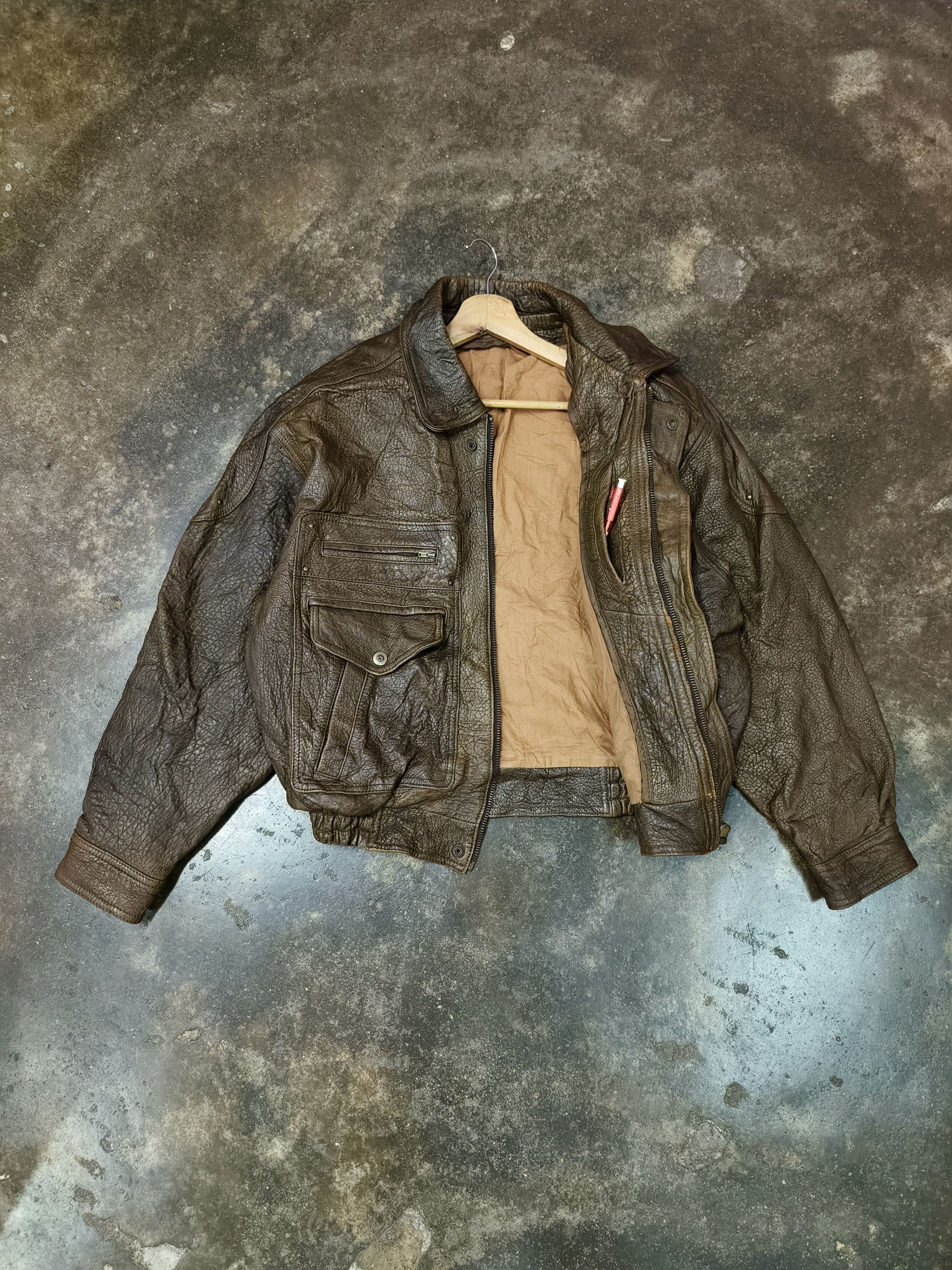 Genuine Leather TRUE VINTAGE FLIGHT BOMBER JACKET LEATHER Size US M / EU 48-50 / 2 - 2 Thumbnail