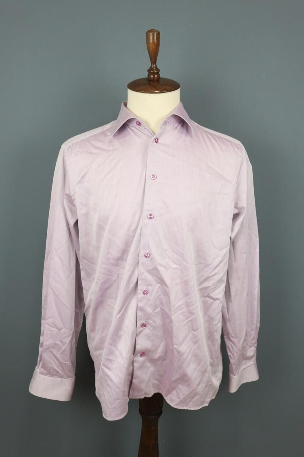 Eton Eton Contemporary Fit Shirt Sz 43 / 17 Purple Button Down Size US M / EU 48-50 / 2 - 1 Thumbnail