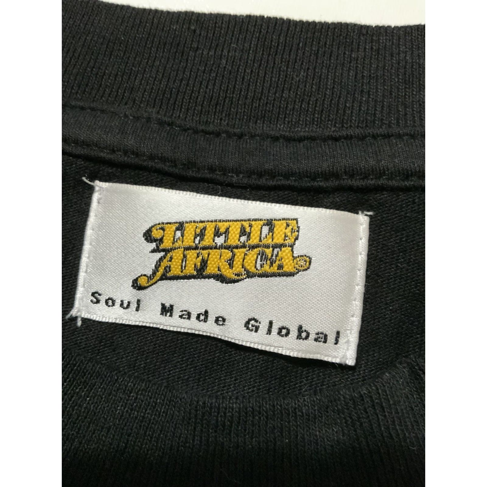 Vintage Little Africa Soul Global Different Strokes For Different Folks Black T-Shirt SM Men S Shirt Black Nike Size US S / EU 44-46 / 1 - 5 Thumbnail