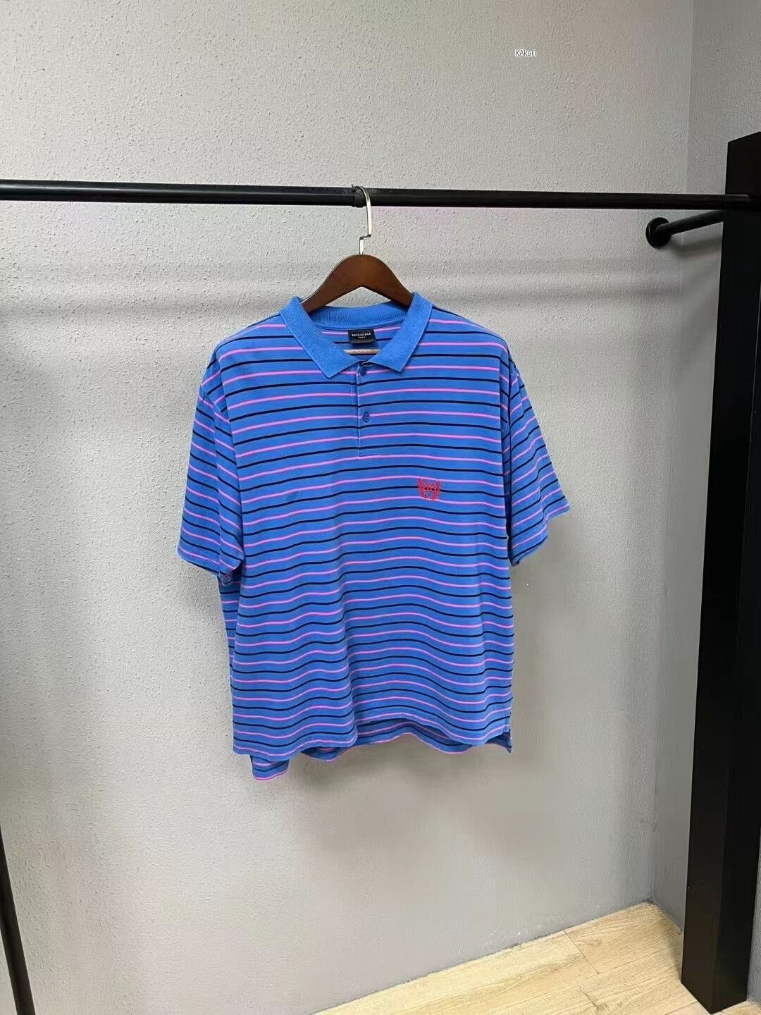Balenciaga Balenciaga Striped Polo Size US S / EU 44-46 / 1 - 1 Thumbnail