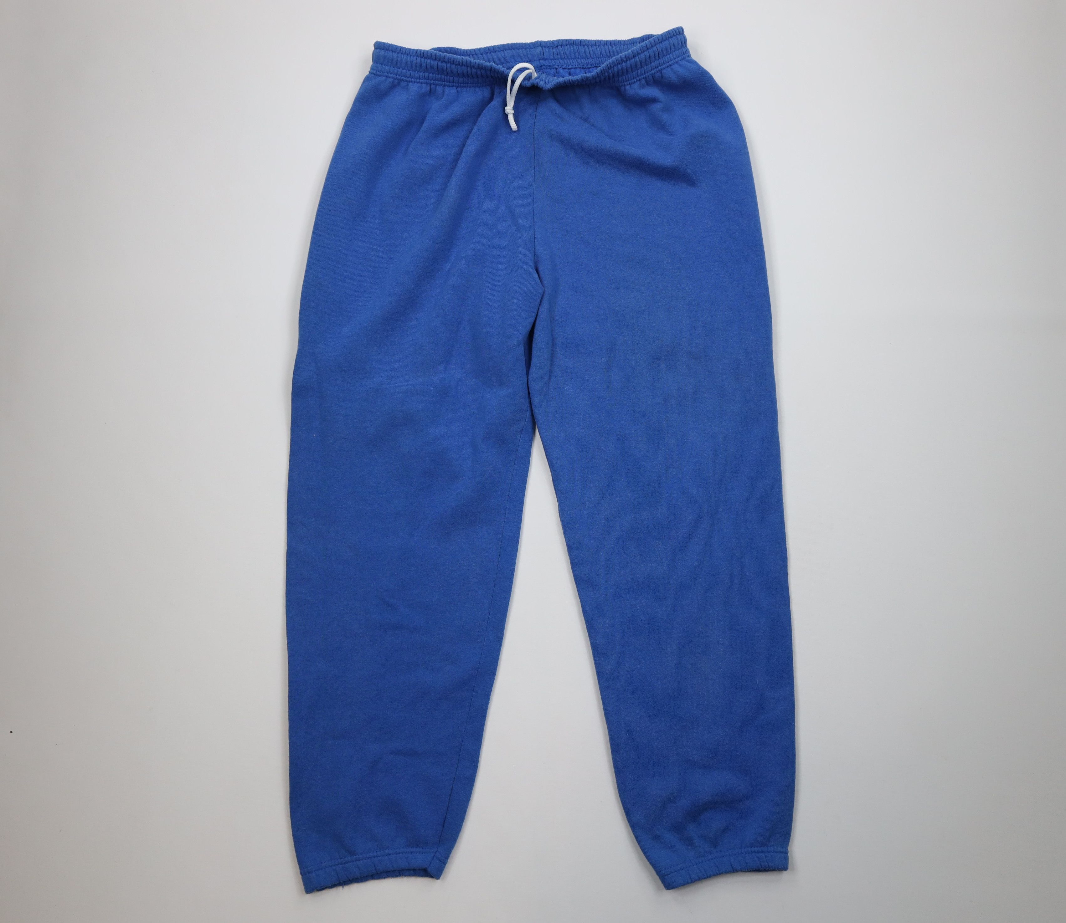 Vintage Vintage 90s Streetwear Sweatpants Joggers Royal Blue USA Size US 38 / EU 54 - 1 Thumbnail