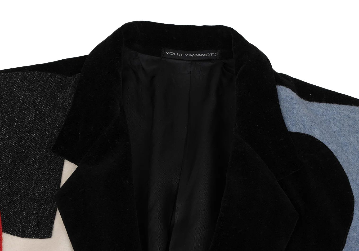 Jean Paul Gaultier Geometric Patchwork Velour Jacket in Multi Color Size US S / EU 44-46 / 1 - 3 Thumbnail