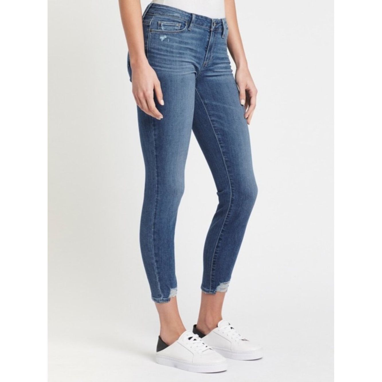 Paige Paige Verdugo Ankle Jeans In Flo Destructed Size 25 Size 25" / US 0 / IT 36 - 1 Thumbnail