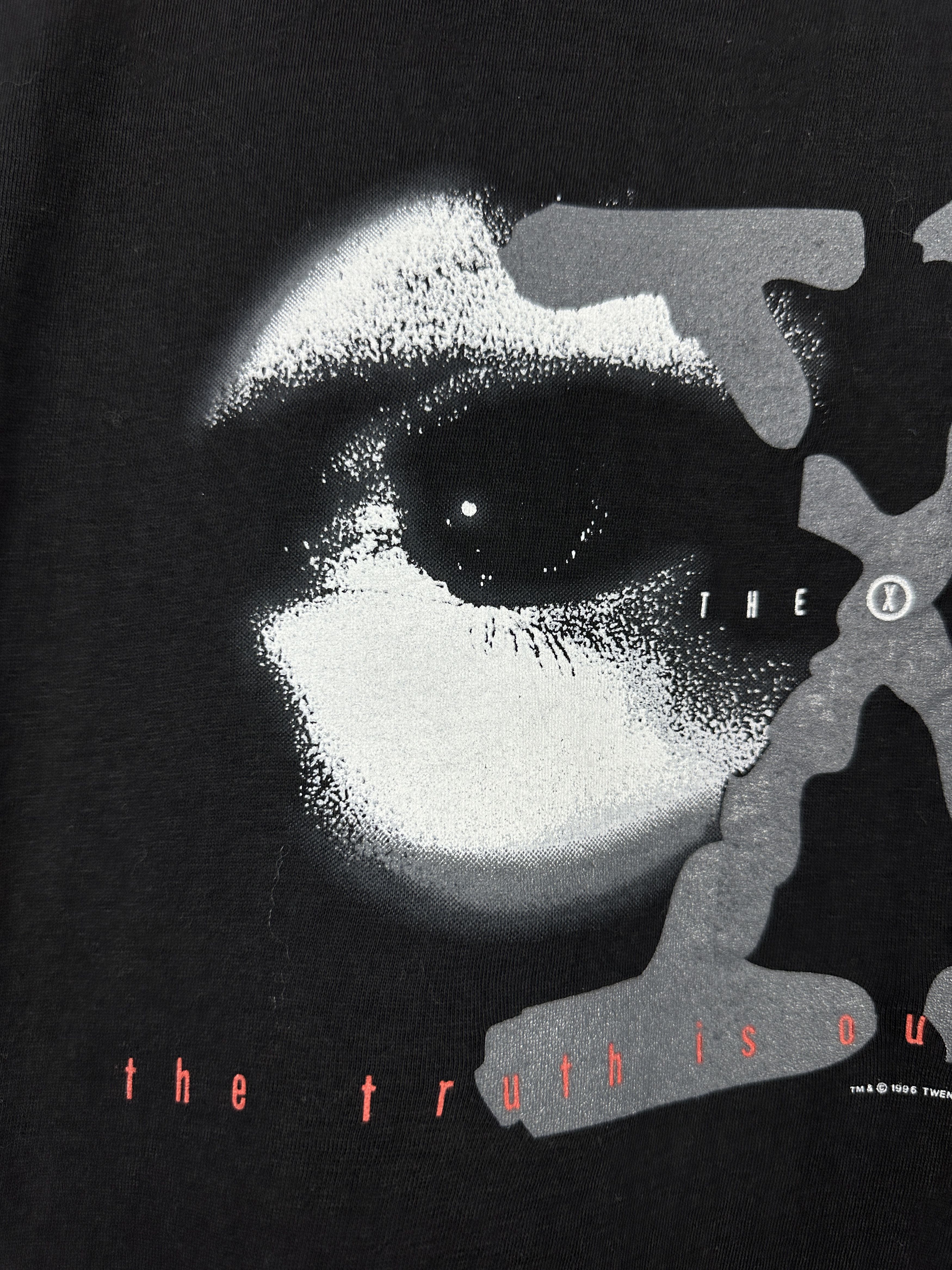 Vintage 90s X-Files The Truth Graphic Movie T Shirt Tee Horror UFO Size US L / EU 52-54 / 3 - 5 Thumbnail