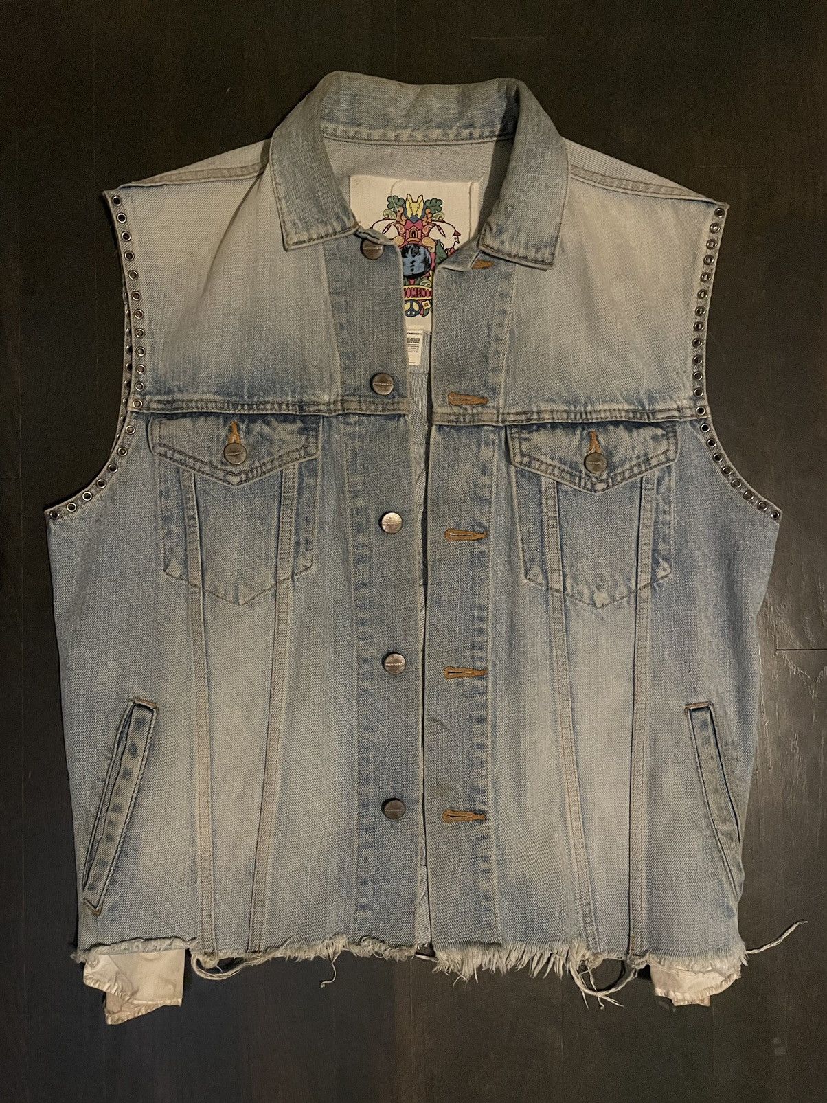 PHENOMENON Phenomenon Crust Punk Denim Vest Size US L / EU 52-54 / 3 - 1 Thumbnail