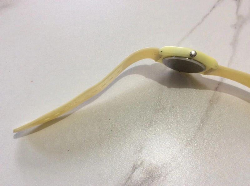 Designer identity yellow plastic watch Size ONE SIZE - 3 Thumbnail