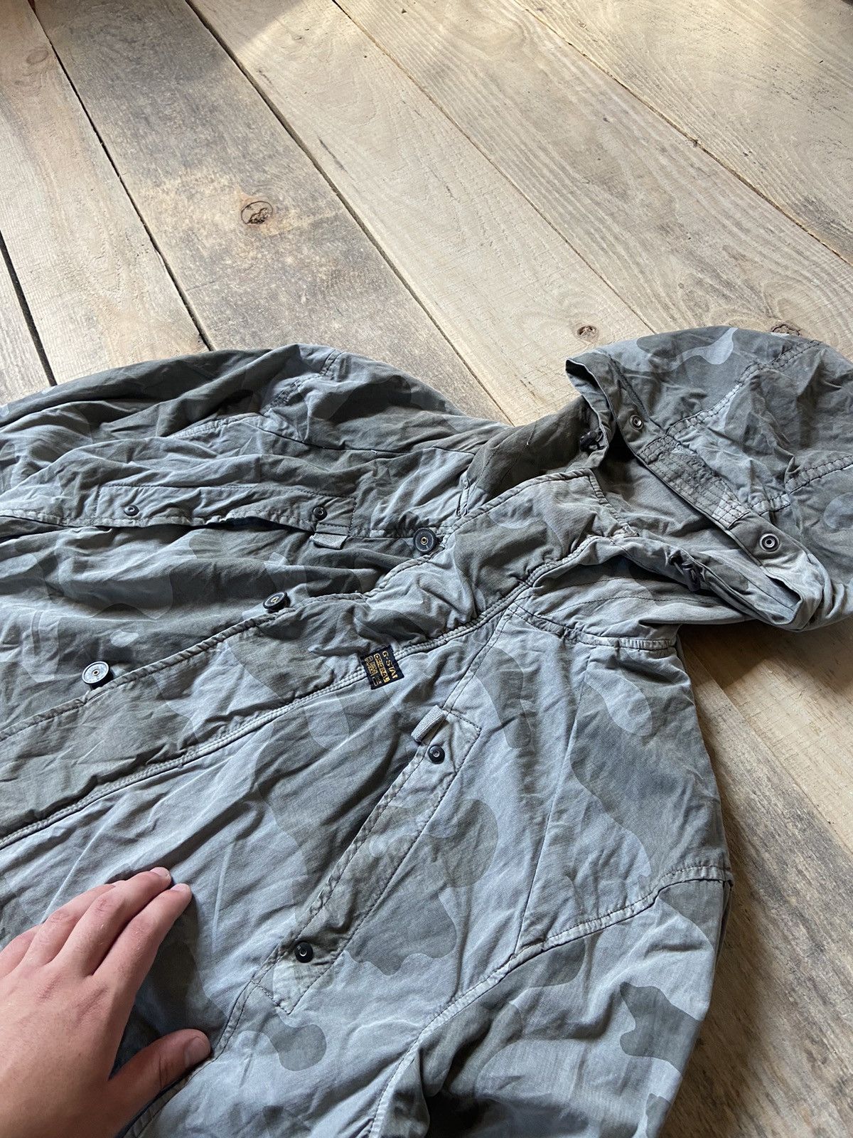 G STAR RAW Camo multi-pocket jacket y2k