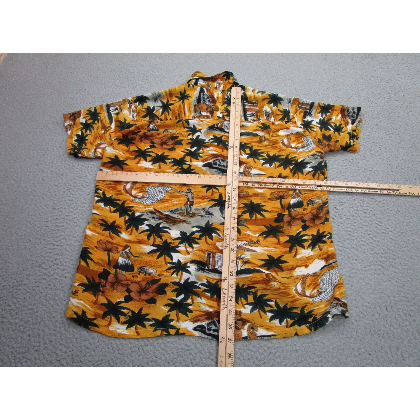 Vintage VINTAGE Best Original Shirt Mens Small Yellow Hawaiian Rayon Tiki Aloha 90s Size US S / EU 44-46 / 1 - 6 Thumbnail