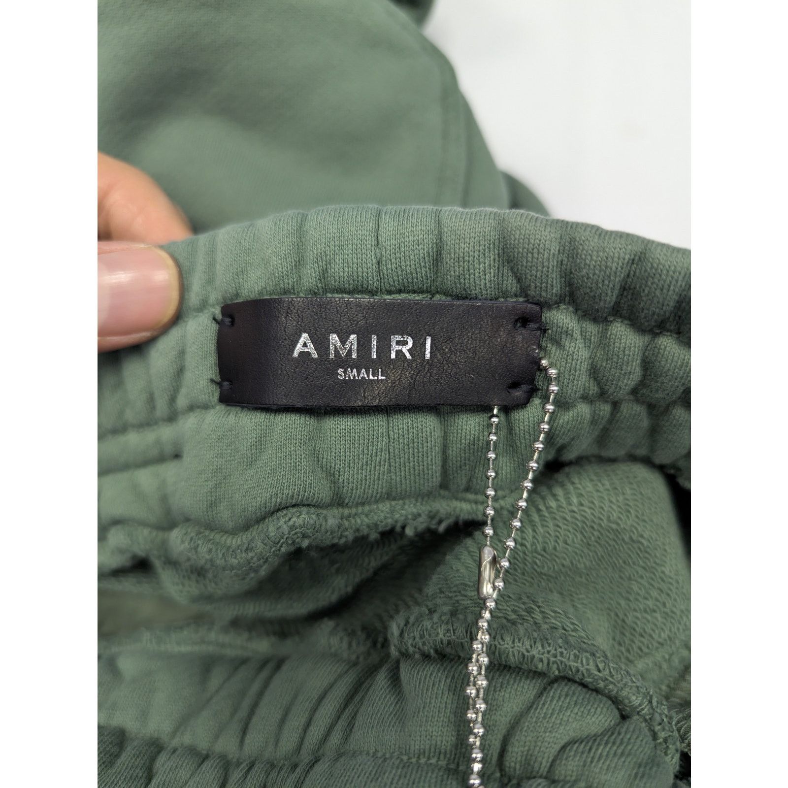 Amiri o1rshd1 Watercolor MA Sweatpants / Joggers in Green/Peach Size US 30 / EU 46 - 19 Thumbnail