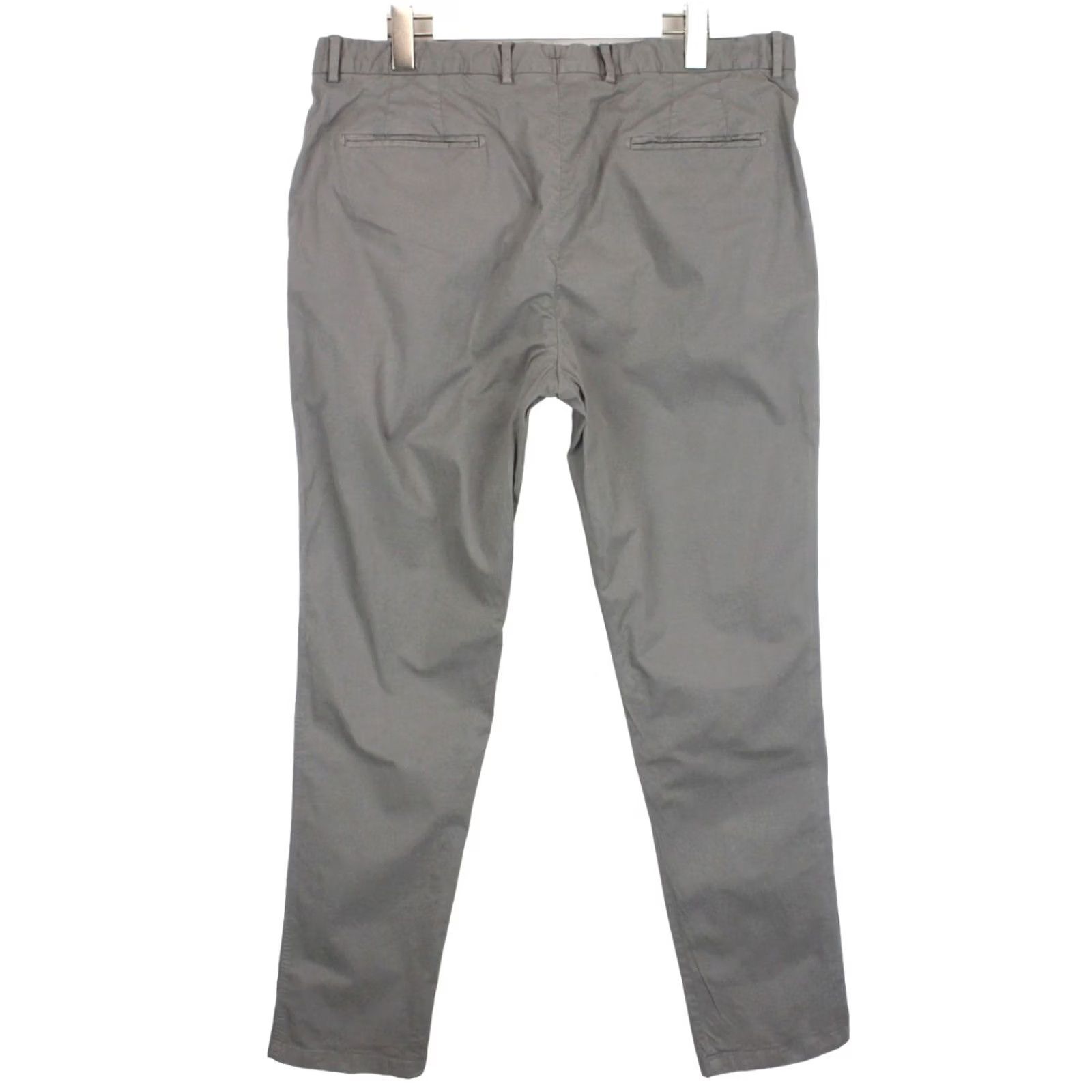 Suitsupply Suitsupply Porto Novo Trousers Men's UK 40 / W38 Cotton Stretch Grey Chino Tapered Casual Pants Mens Grey Chino 98% cotton, 2% elastane Size US 40 / EU 56 - 2 Thumbnail