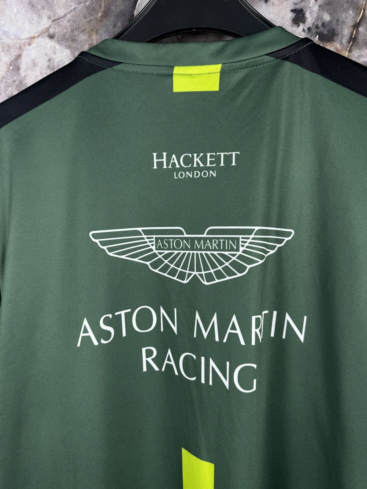 Other Aston Martin Racing Team Shirt Hackett London Green Black Size US XL / EU 56 / 4 - 14 Thumbnail