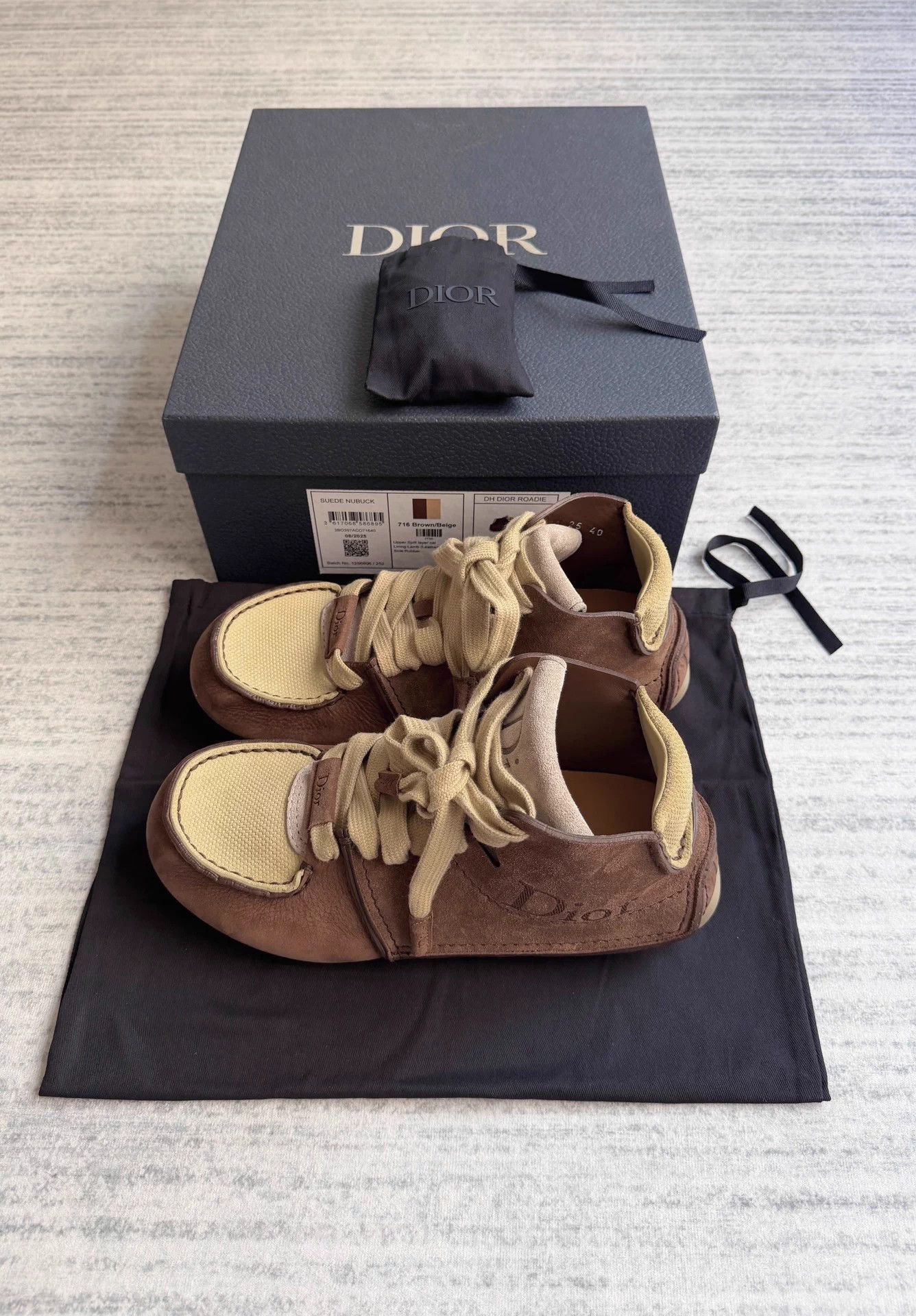 Dior Dior Roadie Brown Suede Wide Foot Sneakers 40 Size US 7 / EU 40 - 3 Thumbnail