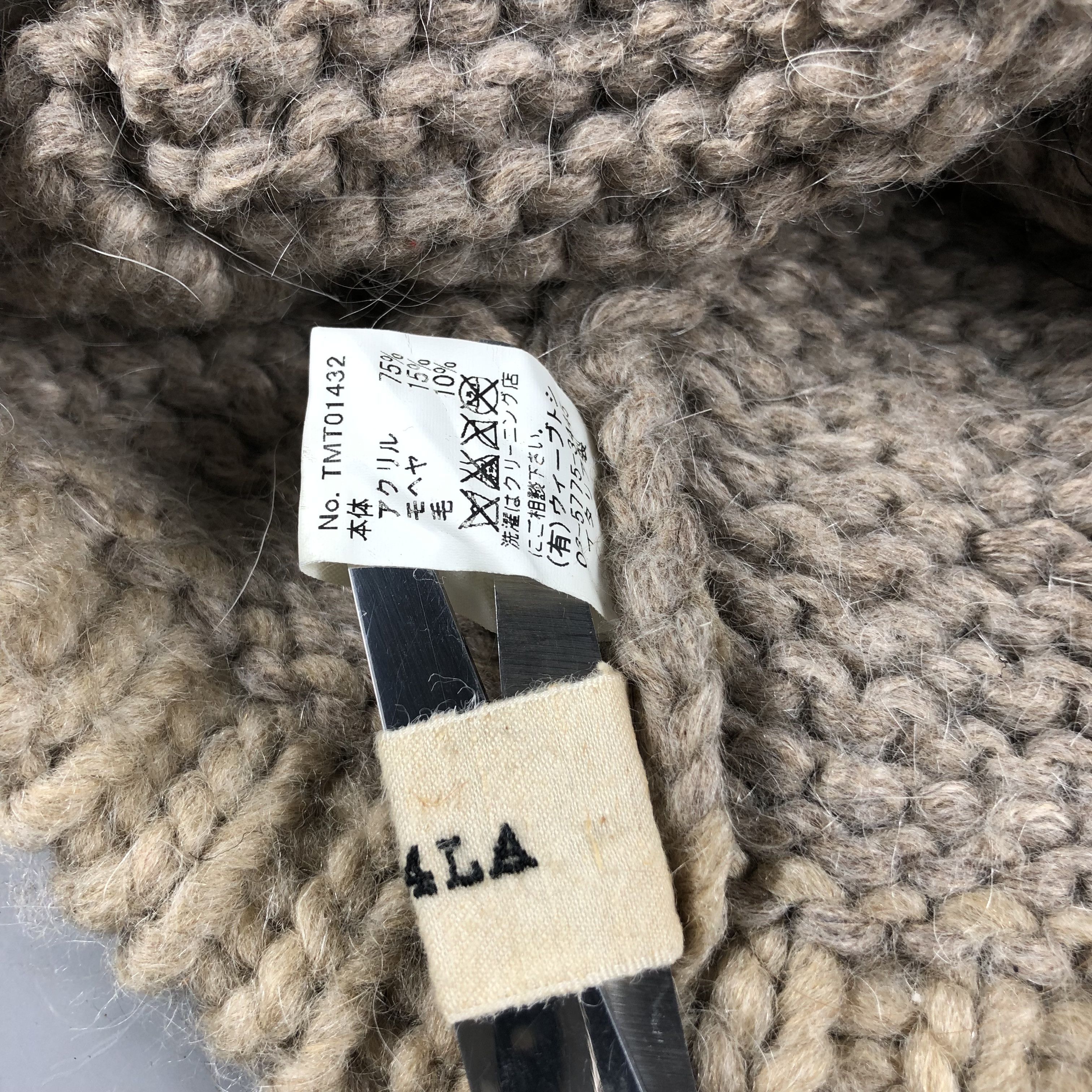 CA4LA CA4LA Knit Mohair Visor Hat Beanie Snowcap Snow Hat B829 Size ONE SIZE - 6 Thumbnail
