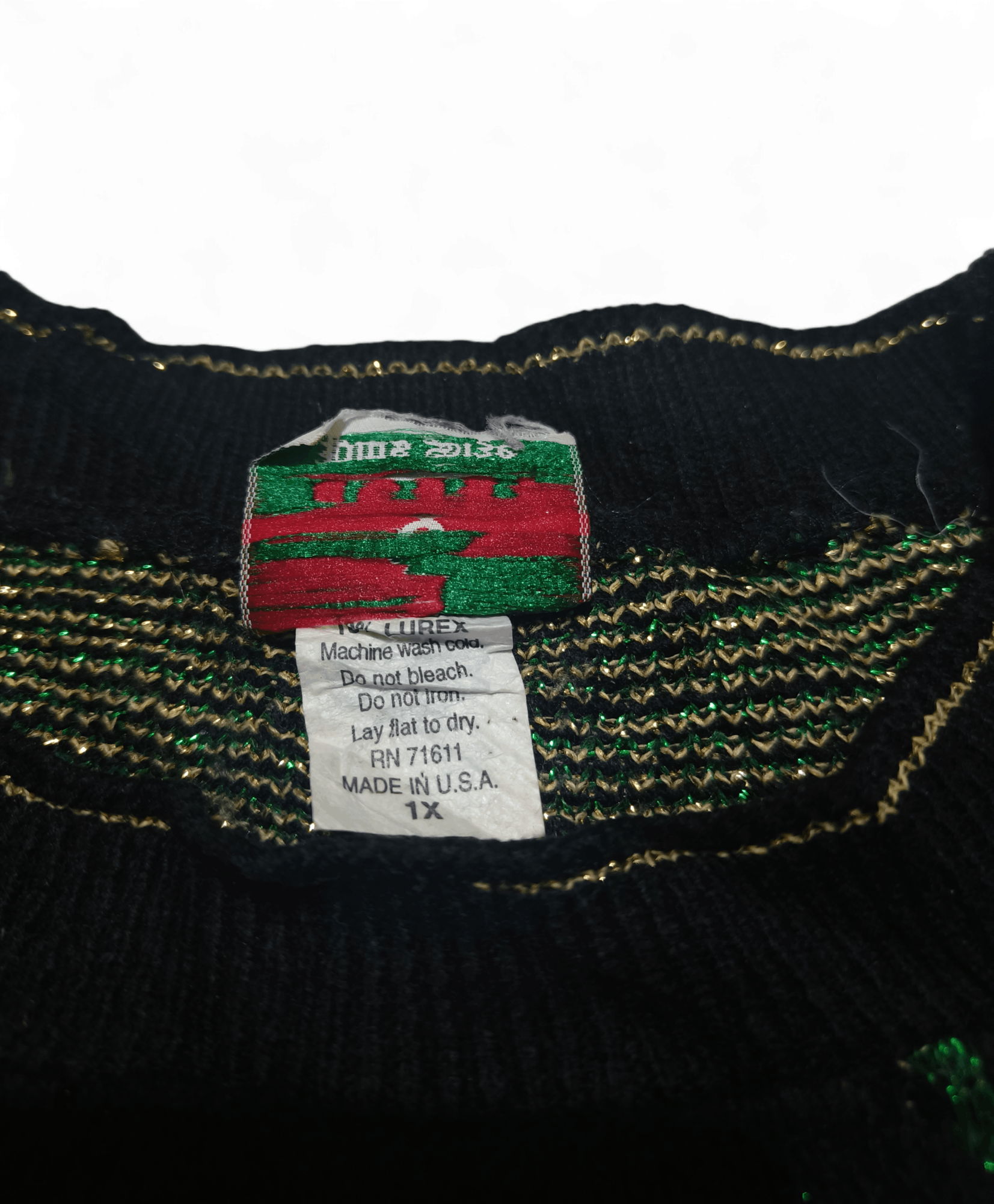 Other Vintage NUT CRACKER Floral Motifs Knit Bling Sparkle Sweater Size ONE SIZE - 7 Thumbnail
