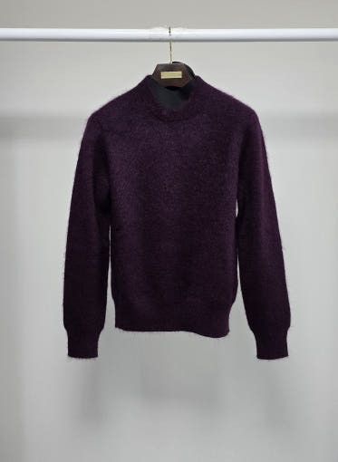 Tom Ford o1sm1stk0725 Mulberry Silk Mohair Crewneck Sweater Size US M / EU 48-50 / 2 - 1 Thumbnail