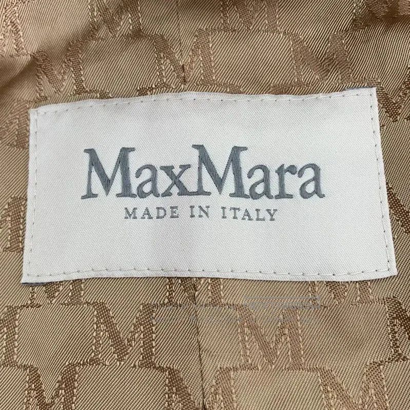 Max Mara MaxMara Brown Wool Double-Breasted Coat . Size XS / US 0-2 / IT 36-38 - 6 Thumbnail