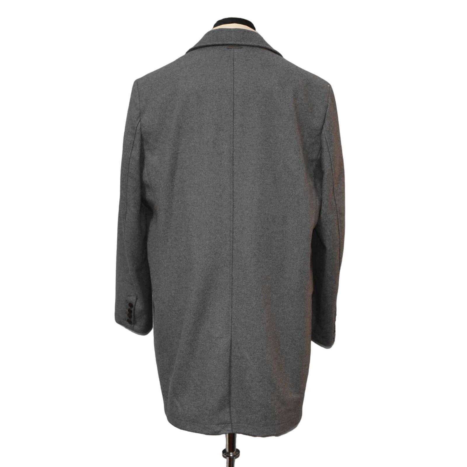 Cole Haan D0 NEW COLE HAAN Grey Wool Hidden Button Coat Size XL Size US XL / EU 56 / 4 - 3 Thumbnail