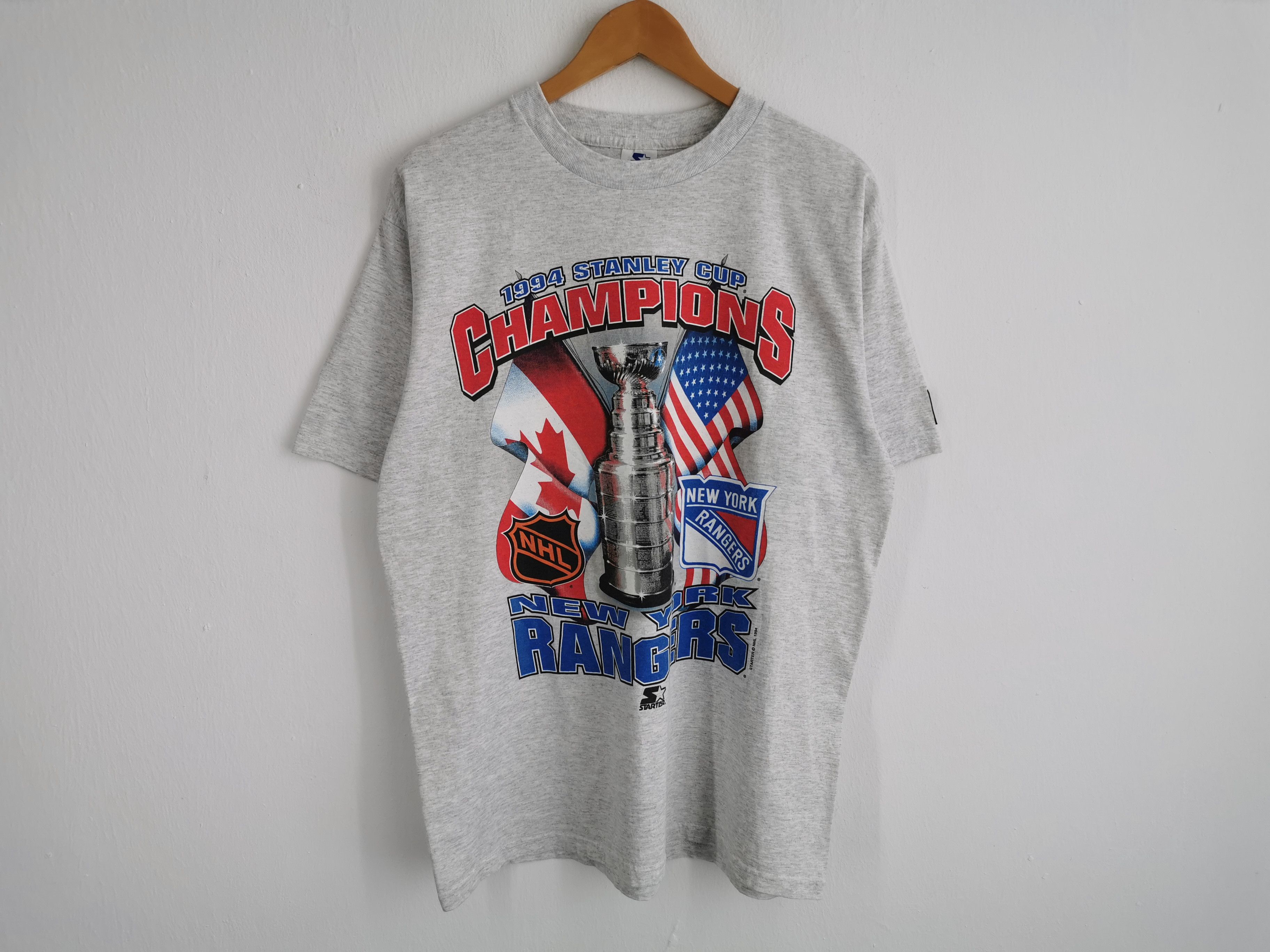 NHL Vintage 90s New York Rangers Starter NHL T Shirt Size US L / EU 52-54 / 3 - 1 Thumbnail