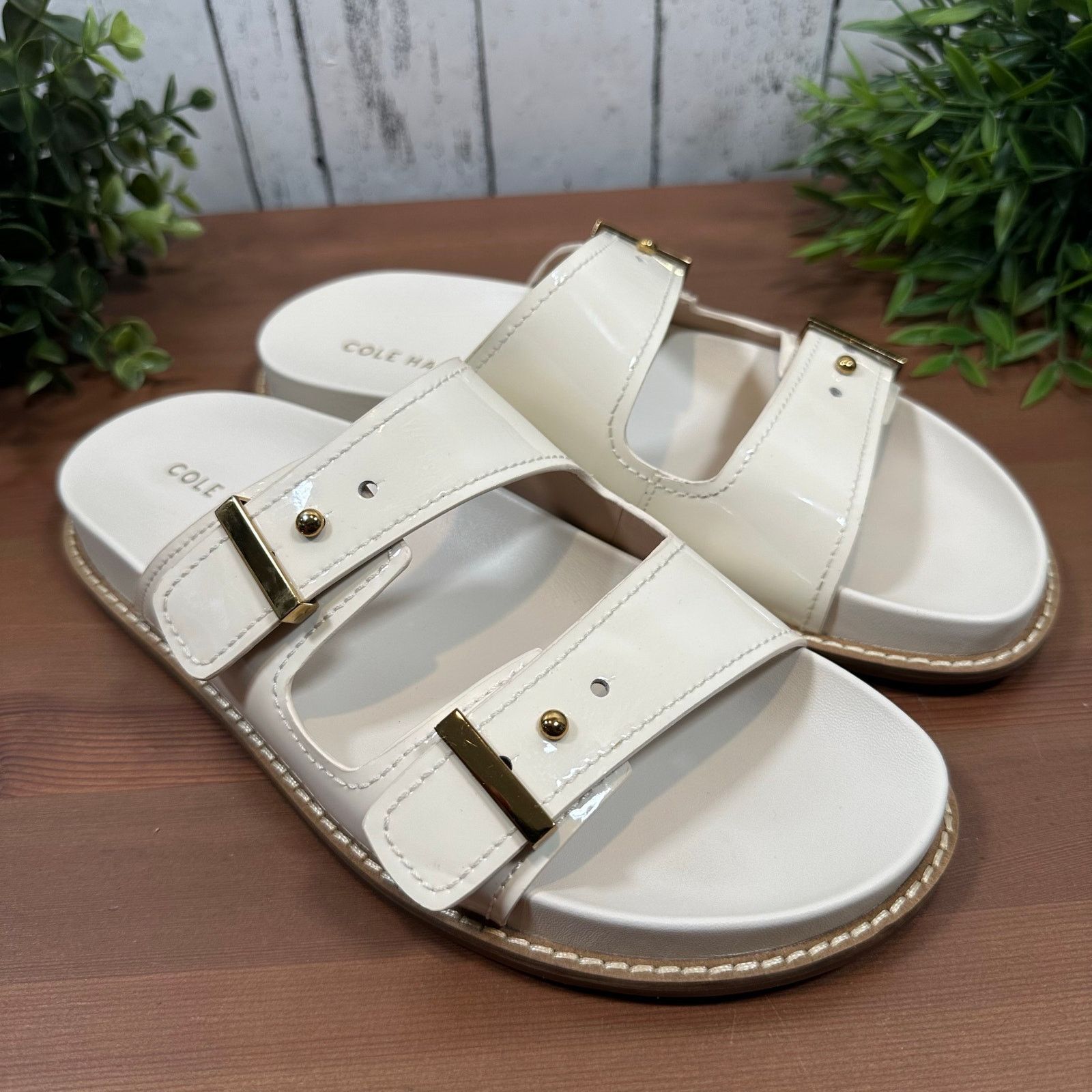 Cole Haan Cole Haan Women's Marisol Footbed Sandals White Size 7 Size US 7 / IT 37 - 2 Thumbnail