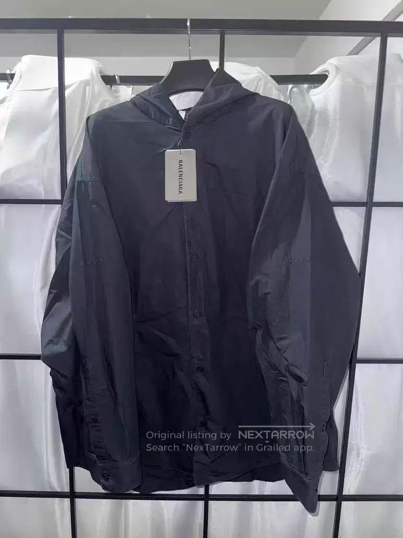 Balenciaga Balenciaga Dark Washed Blue and Black Arm Double Embroider Size US XS / EU 42 / 0 - 1 Thumbnail