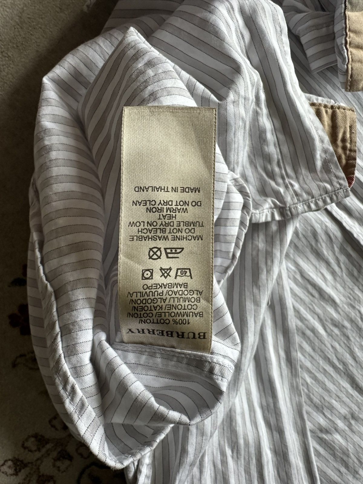 Burberry Burberry Brit Stripe Nova Check Shirt Size US M / EU 48-50 / 2 - 10 Thumbnail