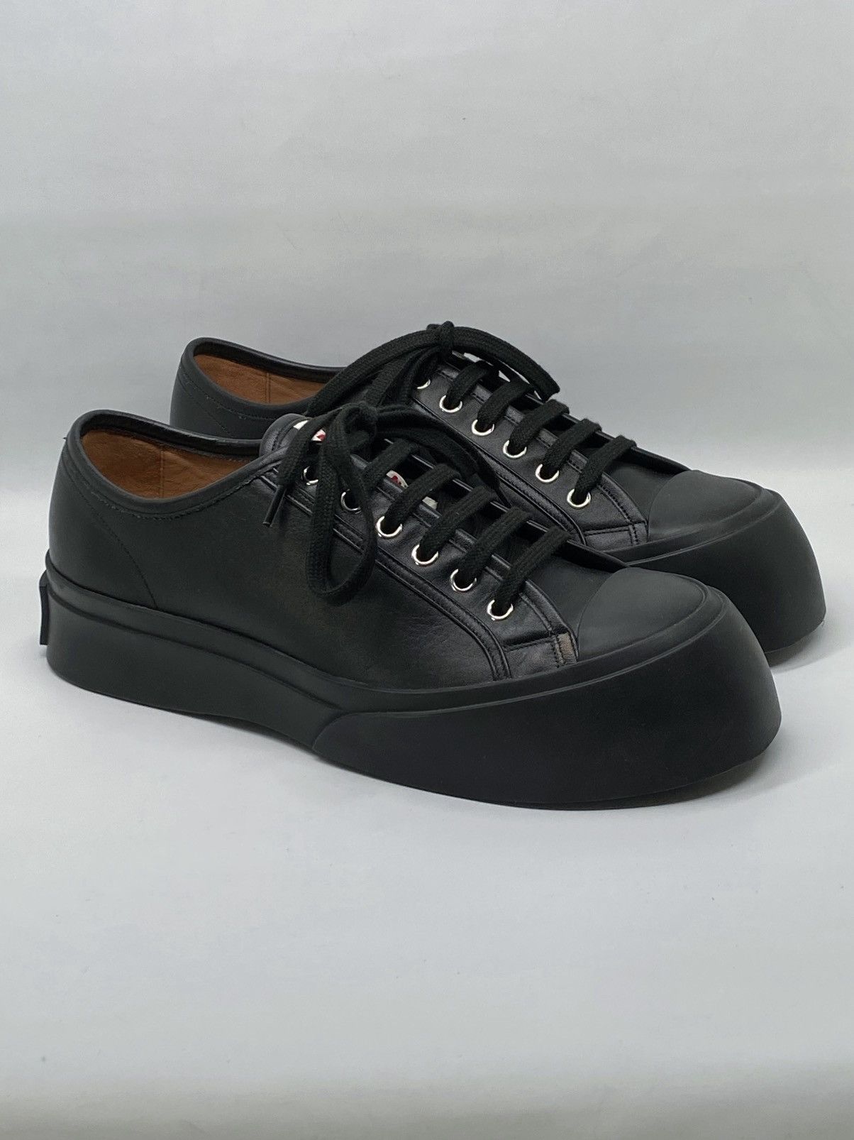 Marni Marni Pablo Leather Low-Top Sneakers size 42/us size 9 Size US 9 / EU 42 - 4 Thumbnail