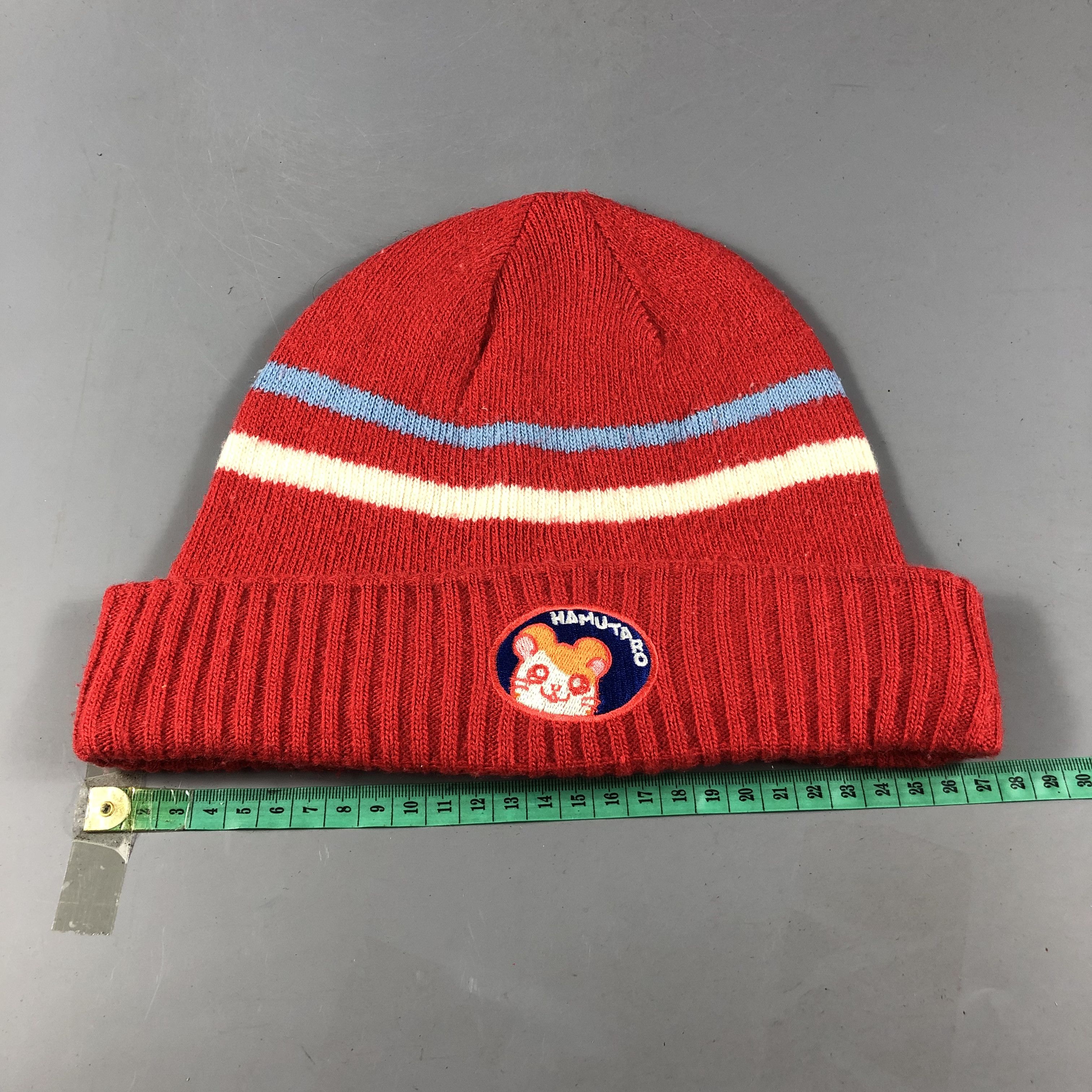 Japanese Brand Hamutaro Striped Knit Beanie Snowcap Snow Hat B708 Size ONE SIZE - 3 Thumbnail