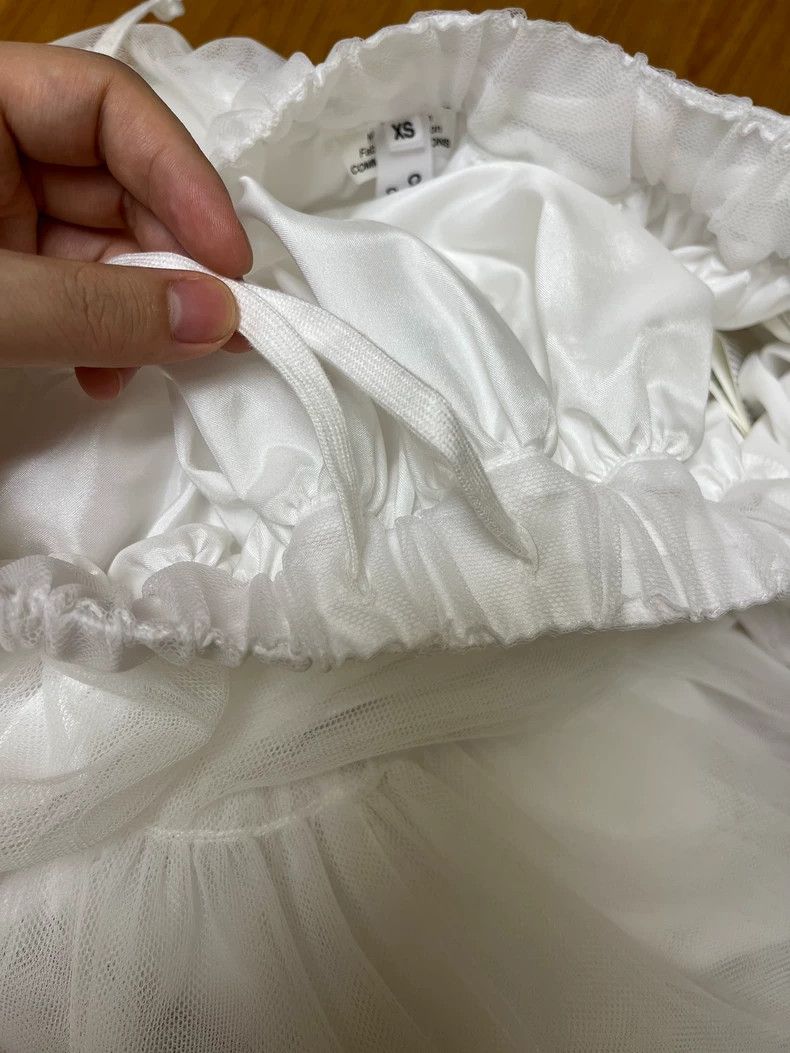 Comme des Garcons Comme Des Garcons size XS White half-length puffy gauze sk Size 24" / US 00 / IT 34 - 4 Thumbnail