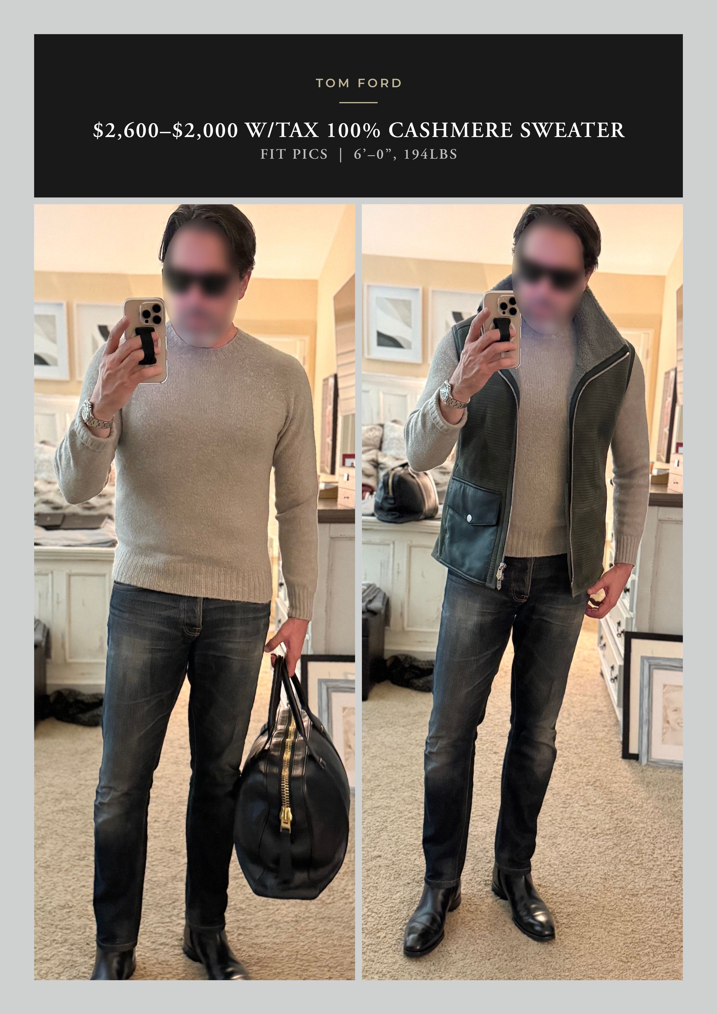 Tom Ford Best Dressed $2,000 w/tax TOM FORD 100% Cashmere Crewneck Size US M / EU 48-50 / 2 - 1 Thumbnail