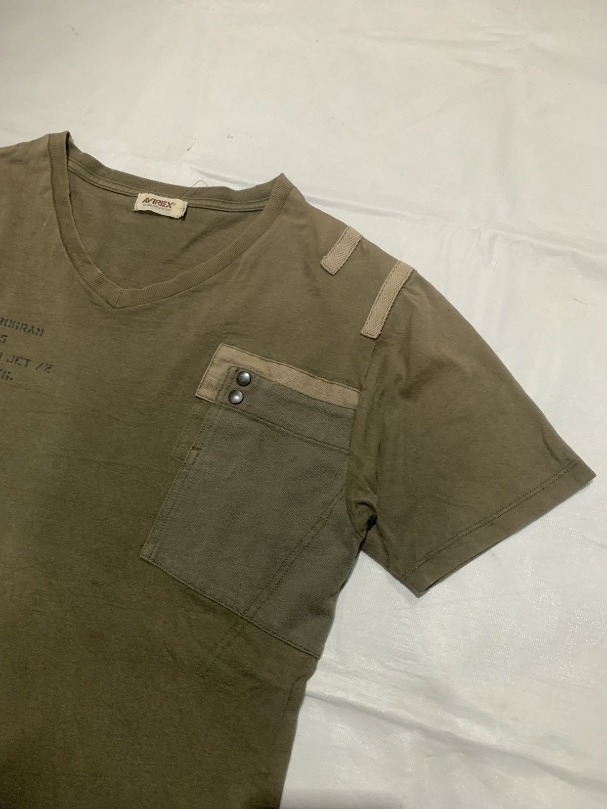 Avirex × Marithe + Francois Girbaud Vintage Avirex Pocket Patch Poem Tee Shirt Size US M / EU 48-50 / 2 - 2 Thumbnail